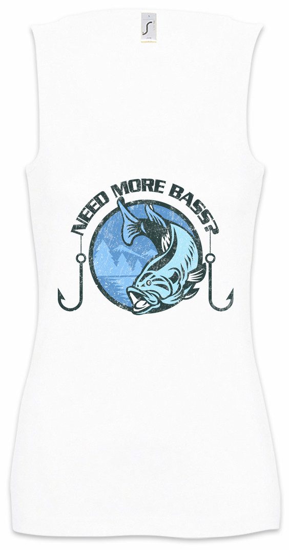 Tanktop Need More Bass Ärmelloses Damen T-Shirt Barsch Fun Music Musik Electro