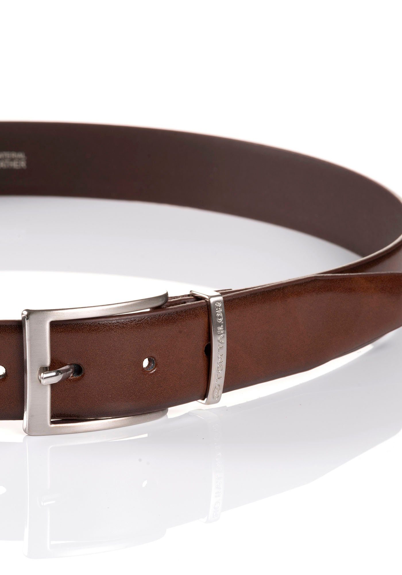 TOM TAILOR Ledergürtel TTBILL 3.5 cm breiter Herrengürtel, Freizeit- und An günstig online kaufen