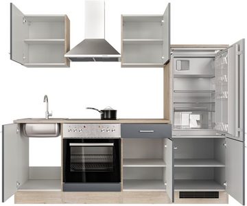 Flex-Well Küche Morena, wahlw. mit E-Geräten, Breite 220 cm, viele Farbvarianten erhältlich