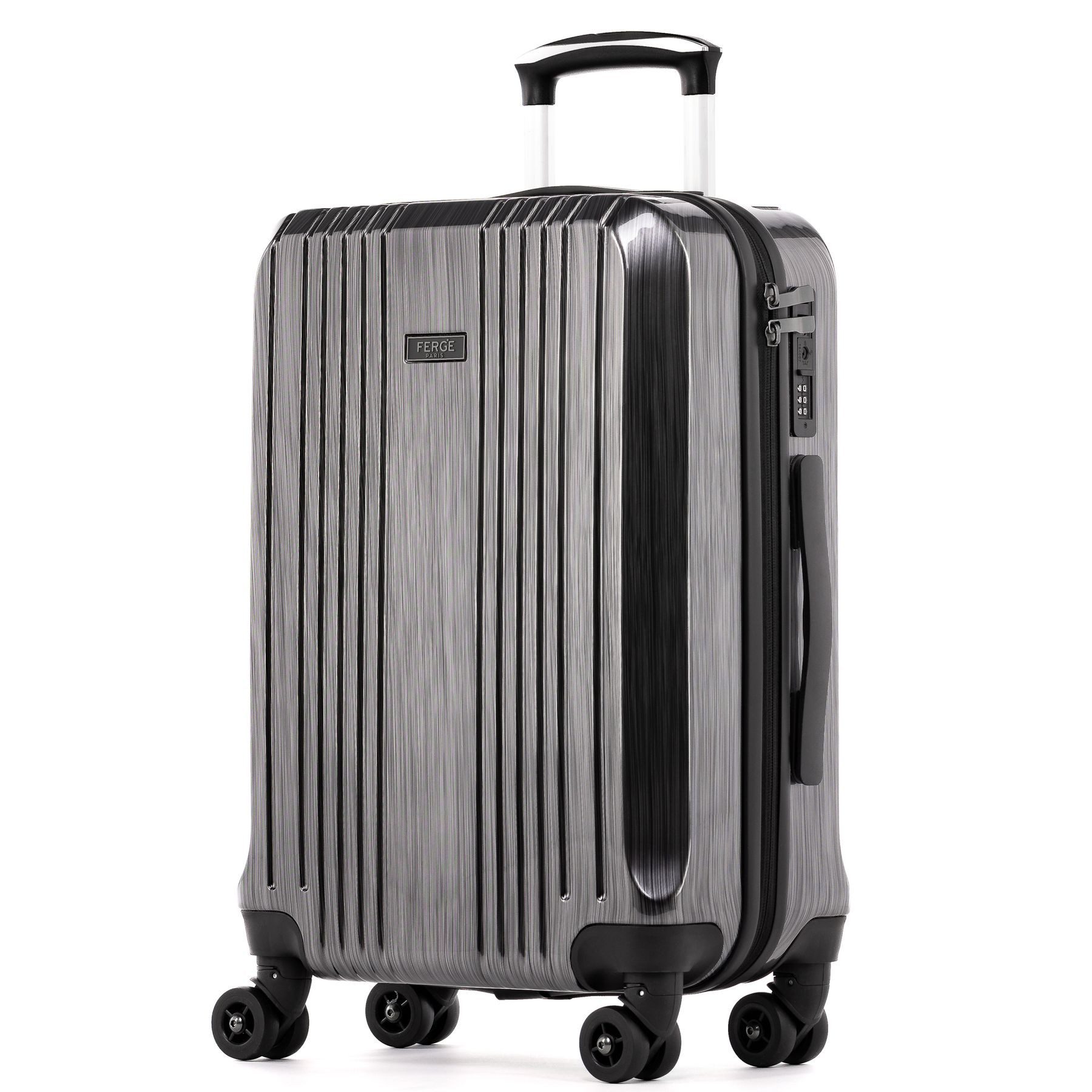 FERGÉ Koffer Hartschale Handgepäck Koffer 55 x 40 x 22 cm TSA-Schoß, Trolley Carry-On 55 cm, Premium Reisekoffer 4 Doppelrollen TSA-Schloss