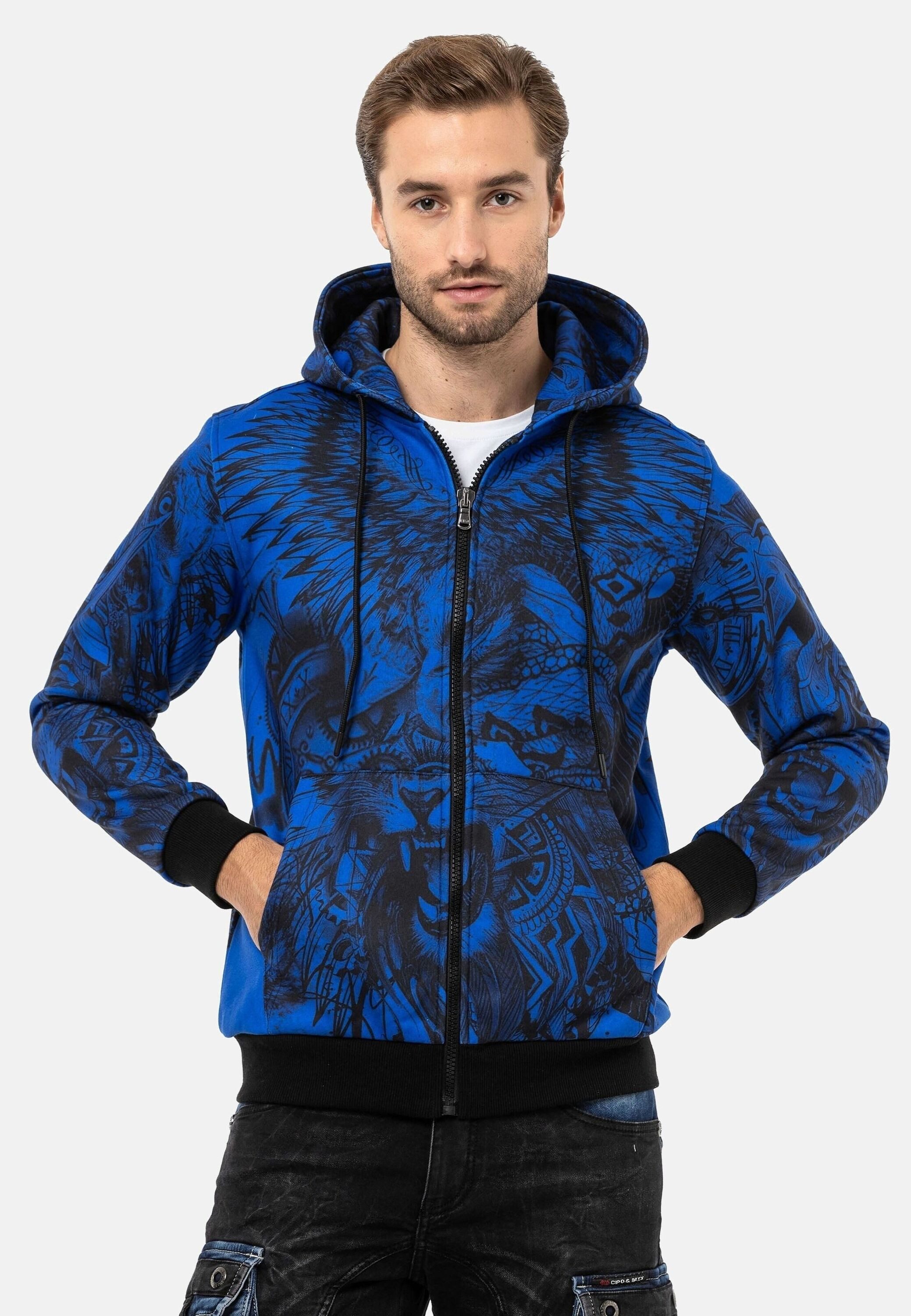 Cipo & Baxx Sweatjacke Jacken (1-tlg) mit auffälligem Print, CL559 günstig online kaufen