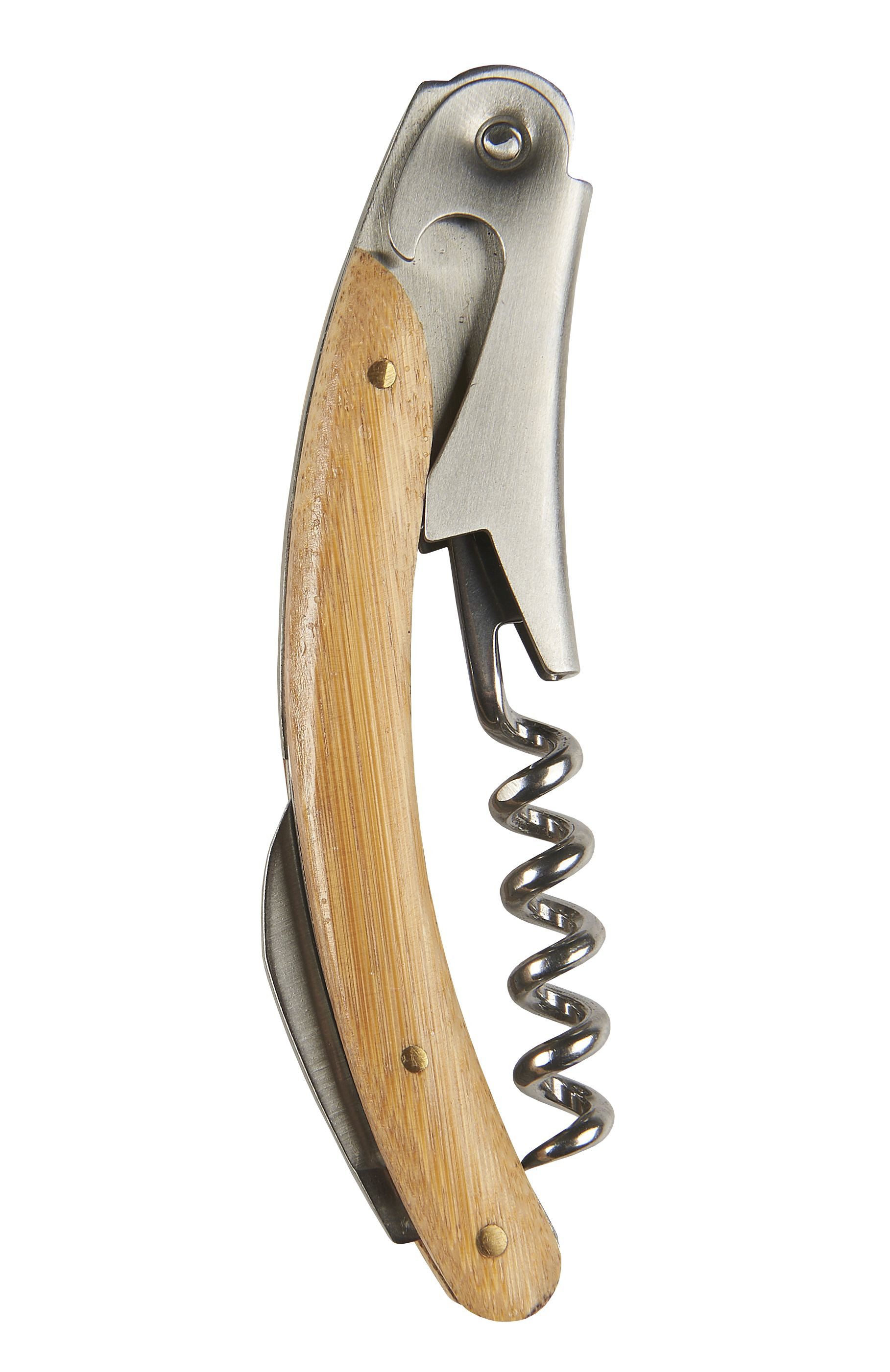 Ib Laursen Weinflaschenöffner Ib Laursen - Kellner Korkenzieher Kellner Messer mit Holzgriff 5033-00