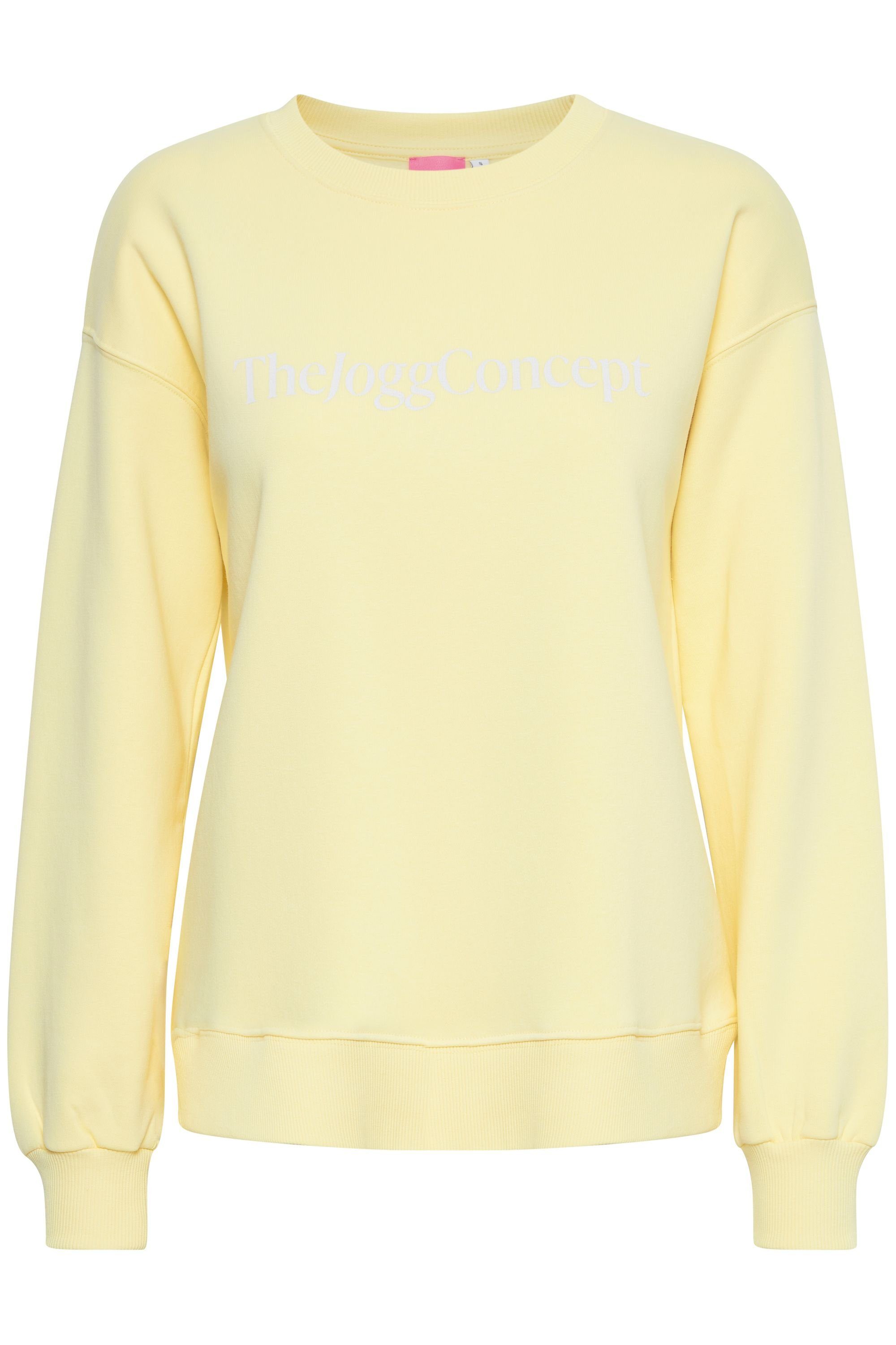 SWEATSHIRT Sportlicher Logo-Print (120711) - Meringue Sweatshirt Sweater mit TheJoggConcept. JCSAFINE 22800015 Lemon
