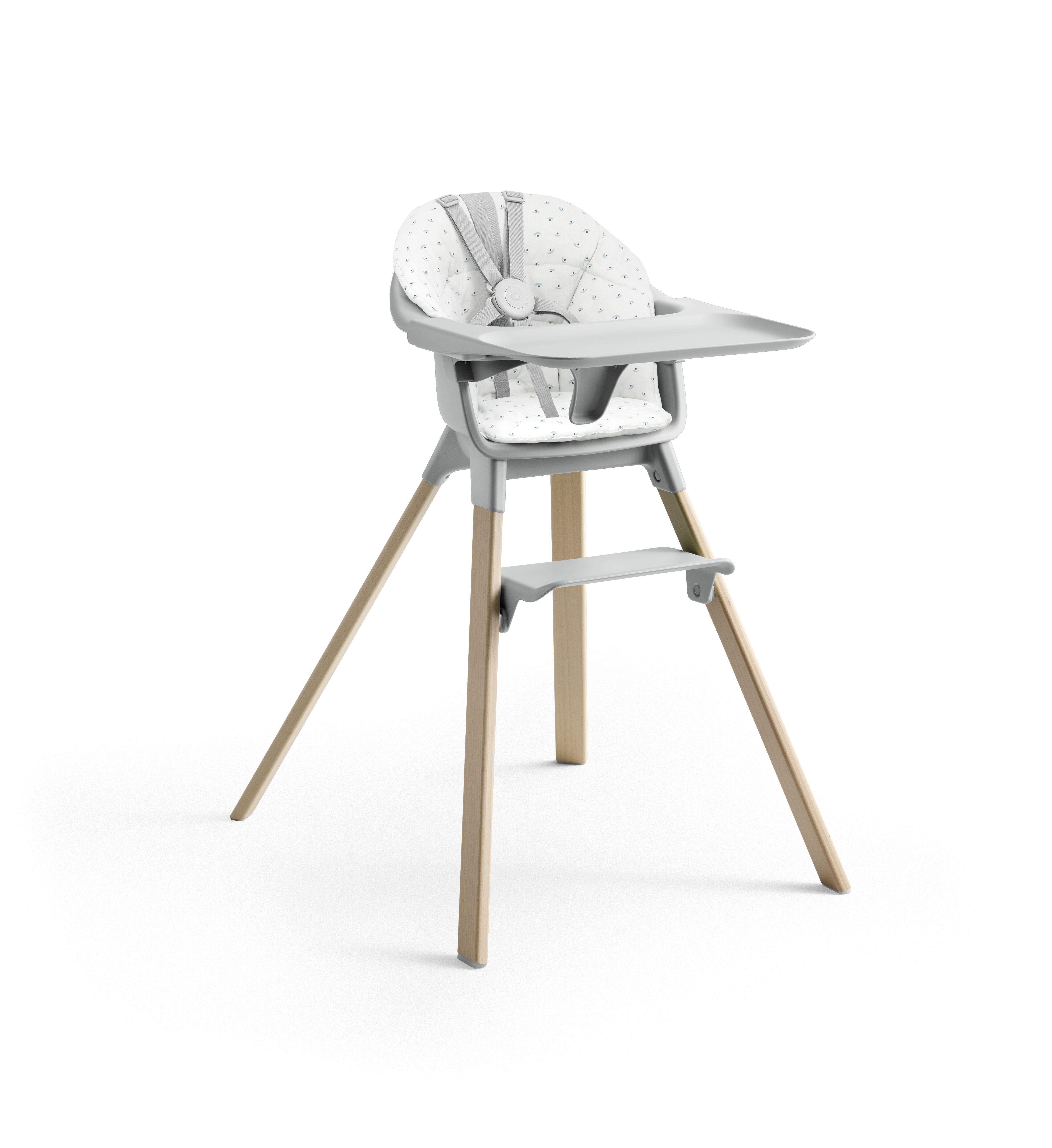 Stokke Hochstuhl Clikk™ Cloud + Hochstuhl Kissen Grey