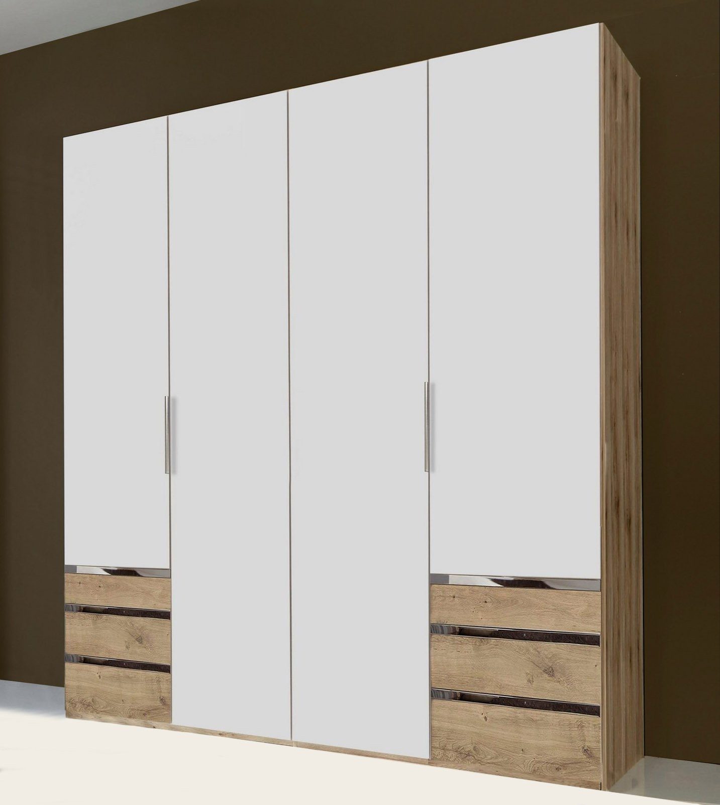 Wimex Kleiderschrank Level plankeneiche weiß 200x65x216cm | Kleiderschränke