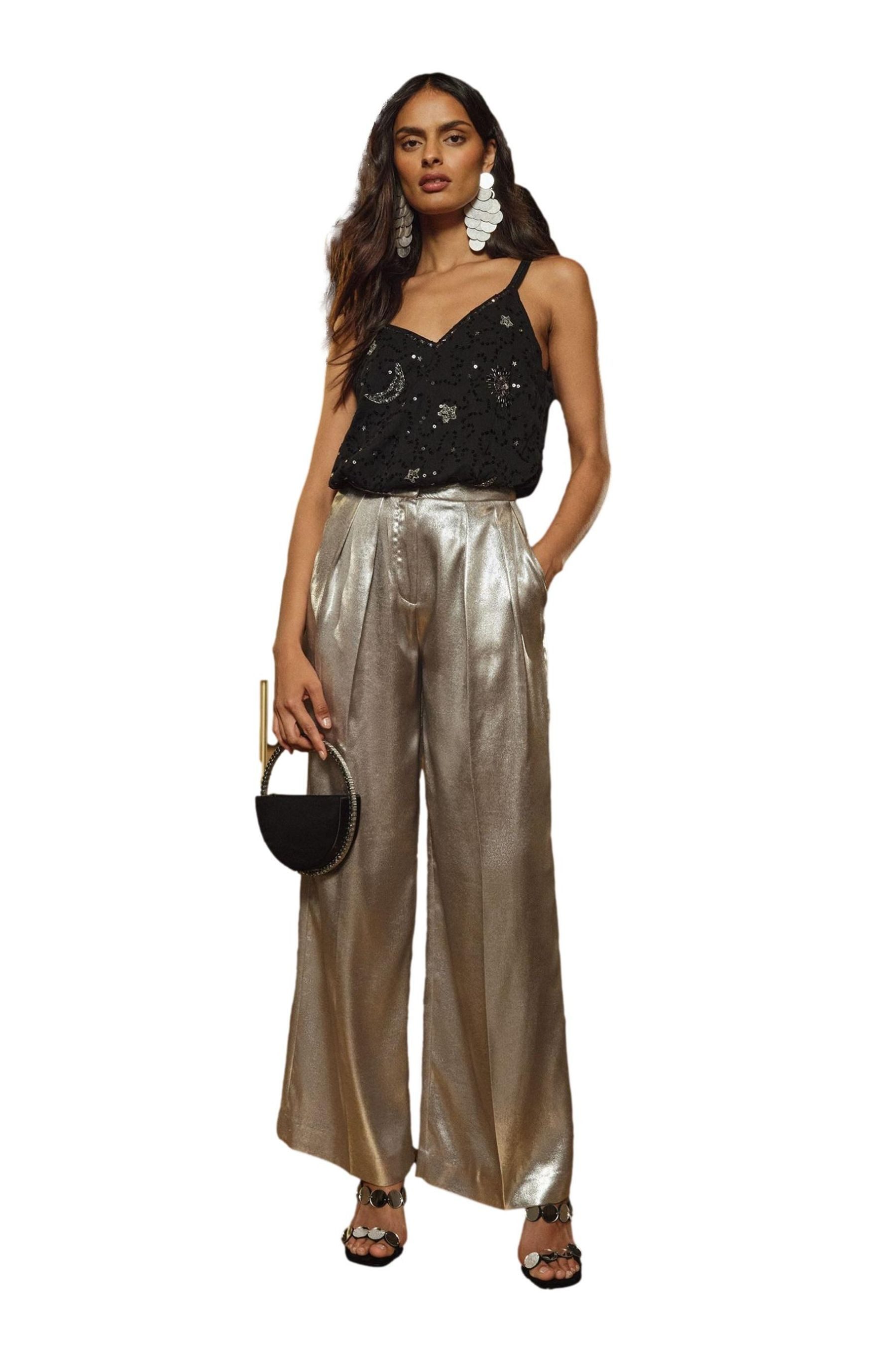 Love & Roses Trägertop Love & Roses Trägertop mit V-Ausschnitt (1-tlg)