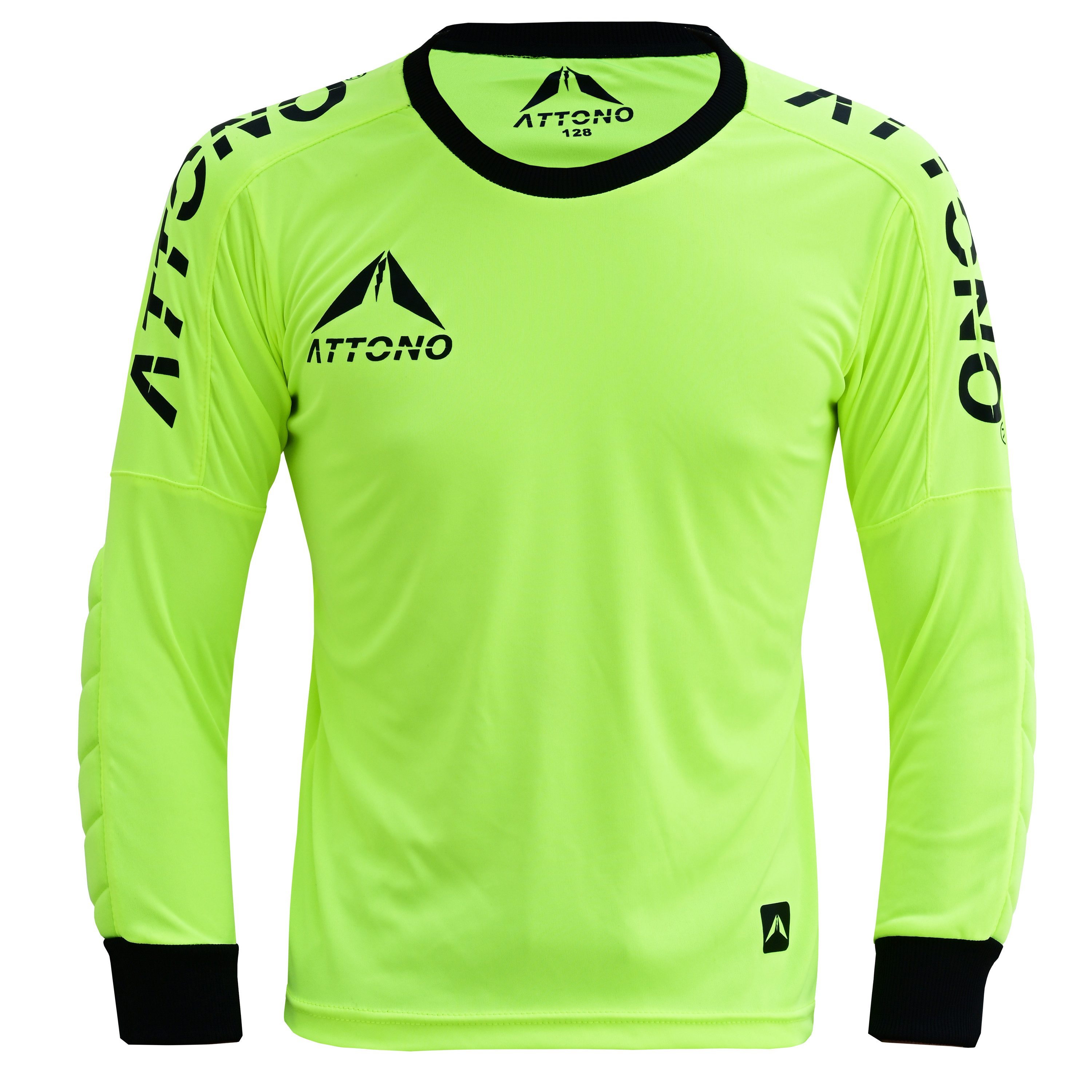 Torwarttrikot ATTONO Torwarttrikot Erwachsene Torwart Shirt Trikot gepolstert gelb