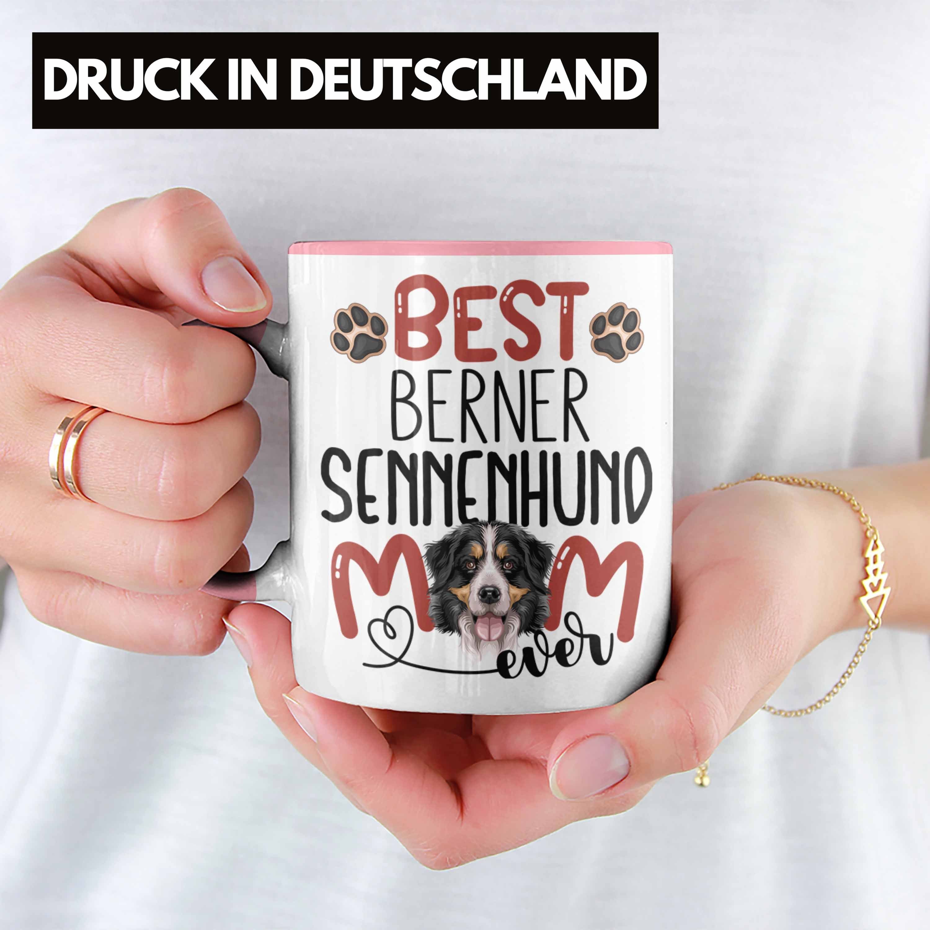 Trendation Sennenhund Geschenk Rosa Tasse Spruch Gesche Besitzerin Mom Berner Lustiger Tasse