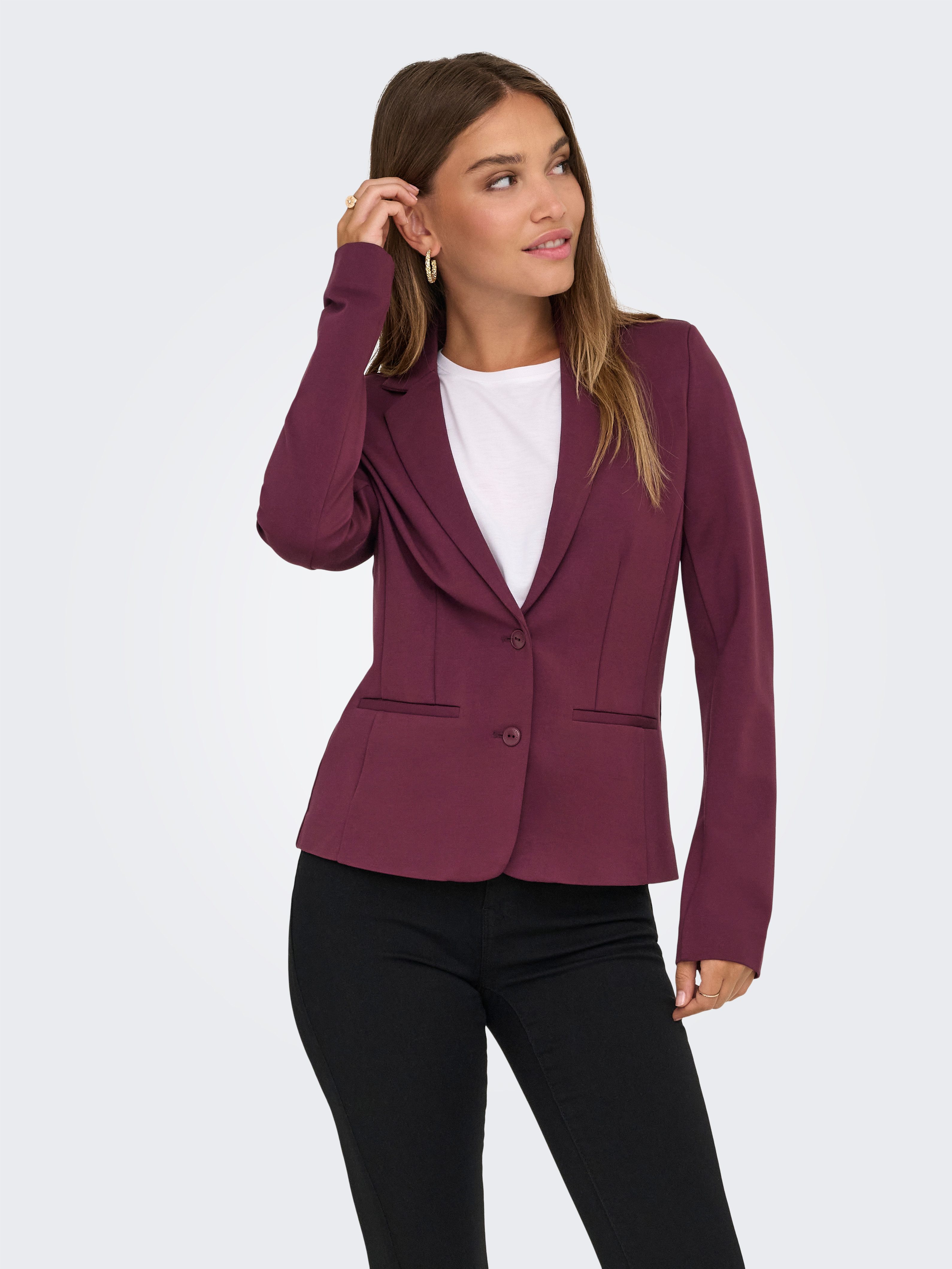 ONLY Jerseyblazer ONLPOPTRASH – 2-Knopf Blazer mit taillierter Silhouette r günstig online kaufen