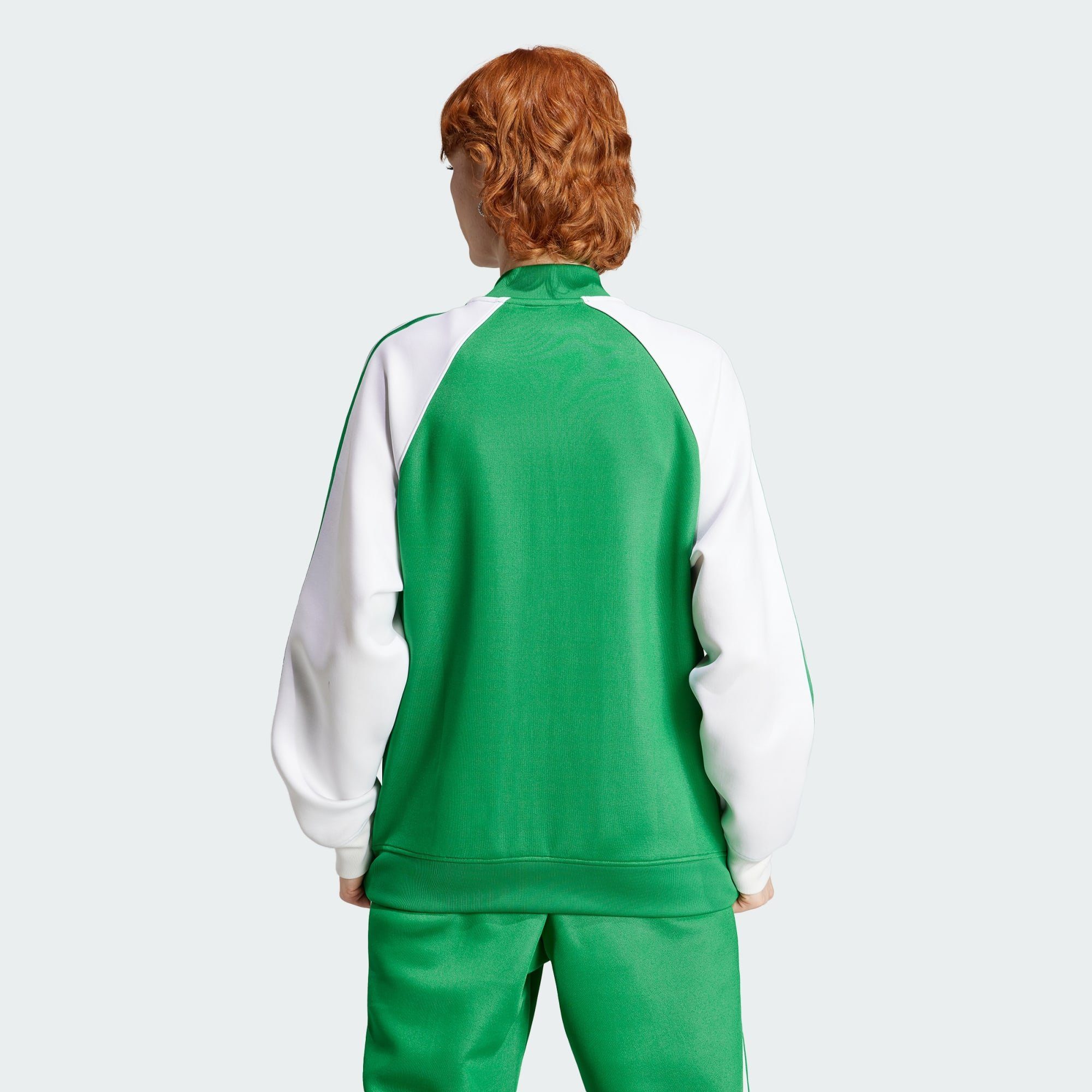 SST CLASSICS Green Trainingsjacke ORIGINALS ADICOLOR JACKE adidas OVERSIZED Originals