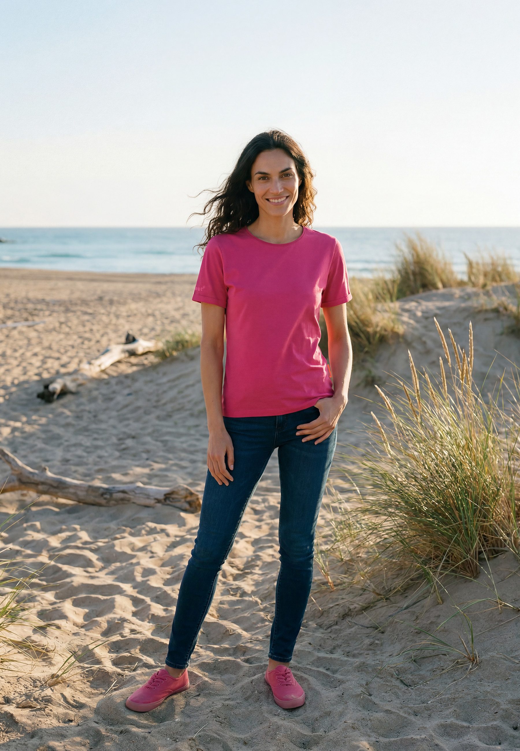 salzhaut T-Shirt AMUSEERN Damen Relaxed-Fit salzhaut T-Shirt – bequeme Qualität und nordisch klares Design