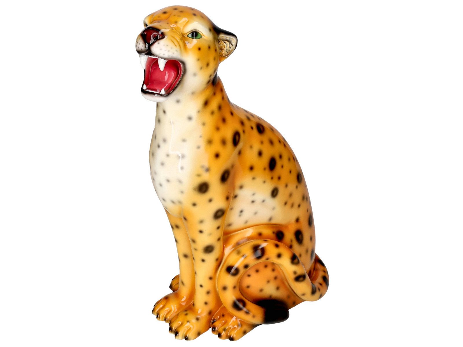Giftcompany Dekofigur Wildcat Leopard S orange 34cm