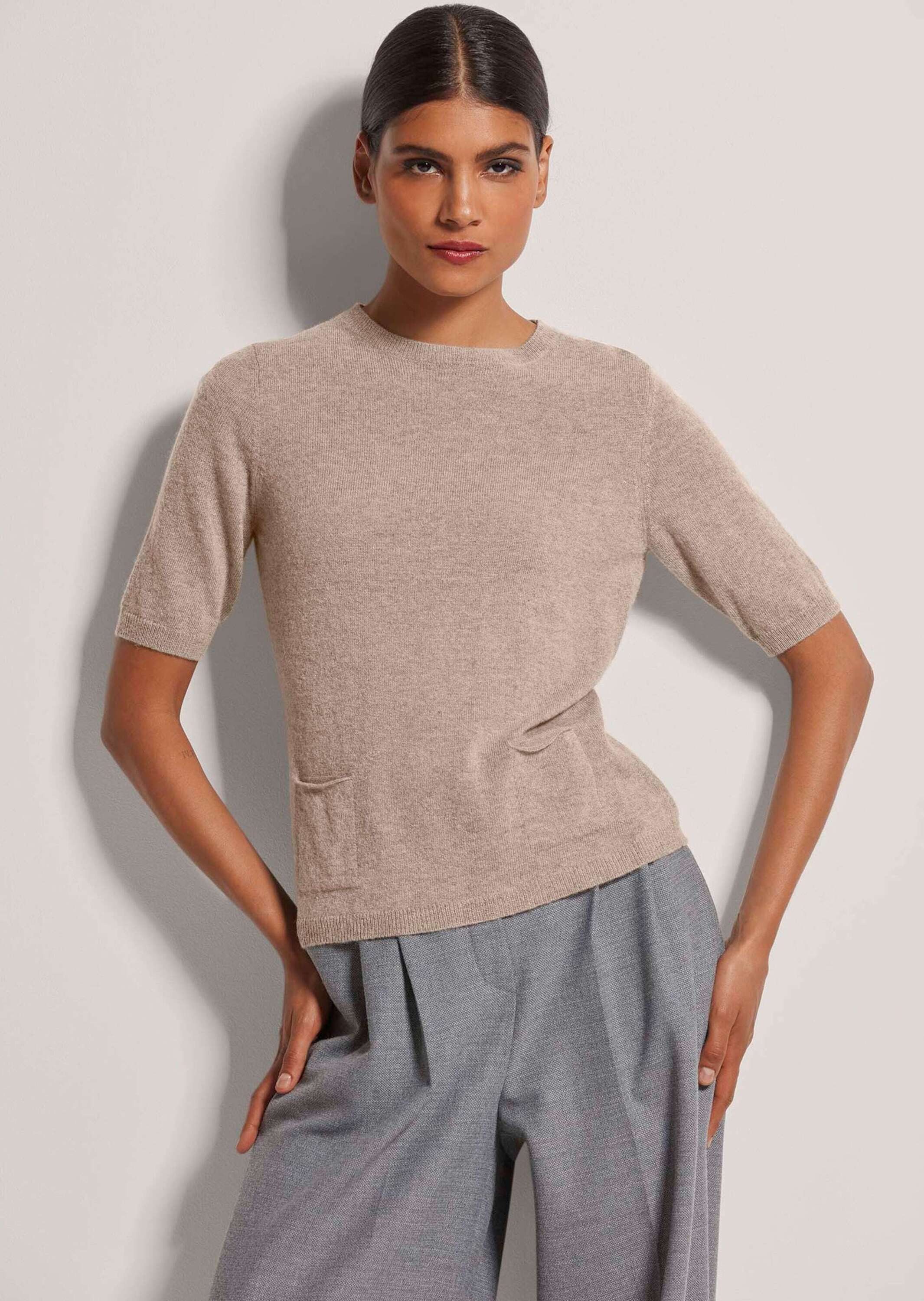 MADELEINE Strickpullover Feinstrickpullover mit Kaschmiranteil Rundhals Pul günstig online kaufen