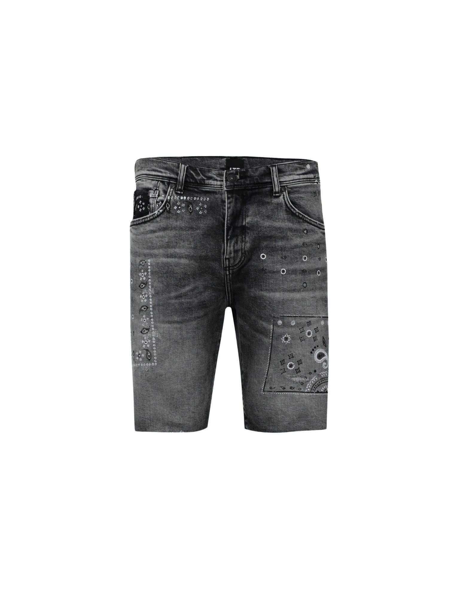 LTB Shorts LTB Thelio Paisley Grey Wash Shorts