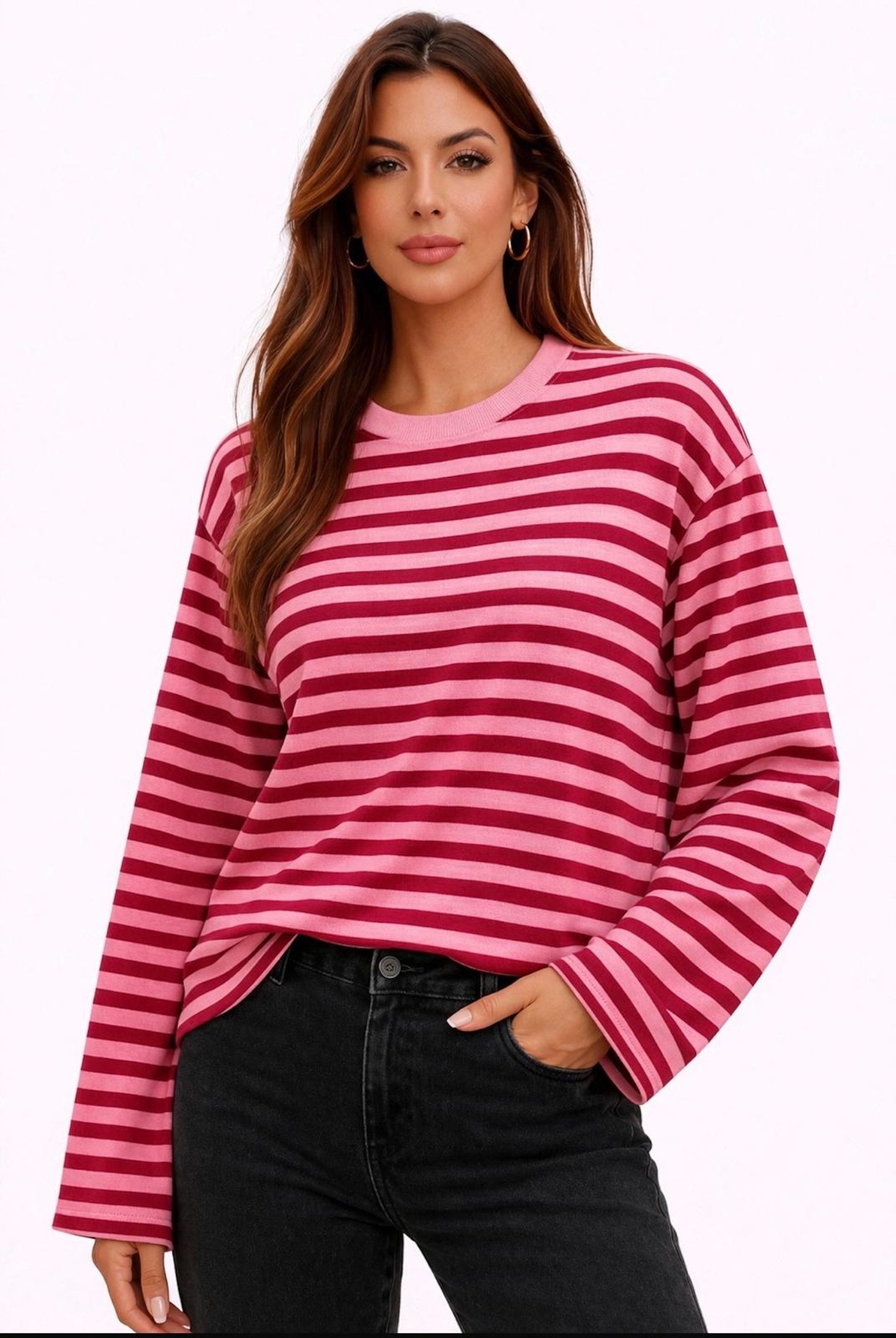 Worldclassca Longsleeve WORLDCLASSCA Longsleeve Streifen Langarm Shirt Swea günstig online kaufen