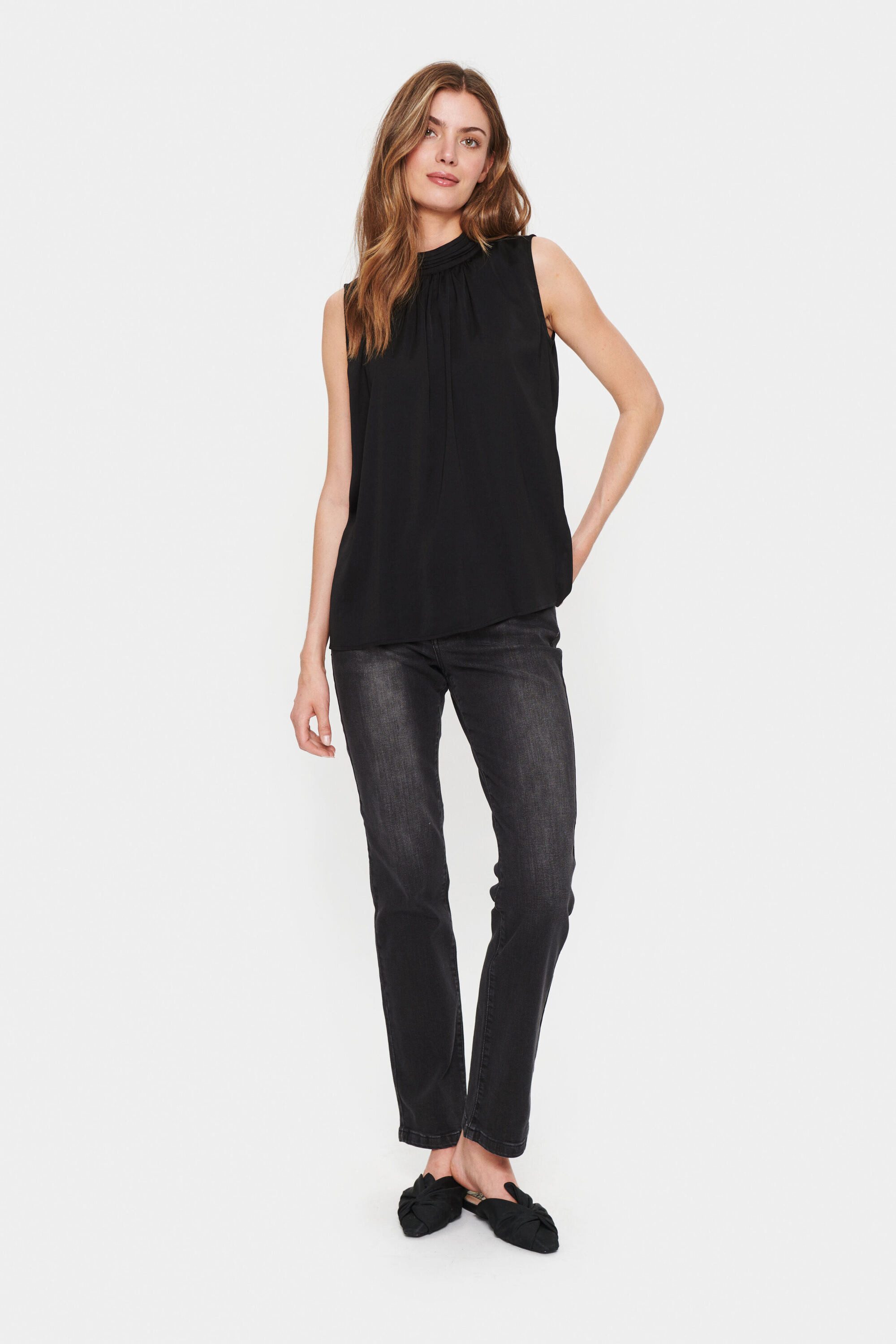 Saint Tropez Blusentop Bluse ärmellos AileenSZ – Bild 3 von 5