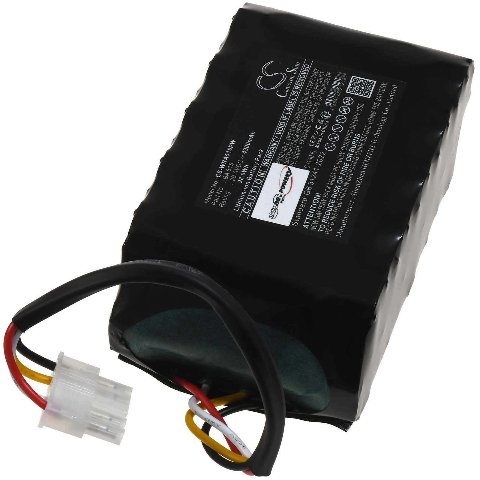 Powery Akku für Mowox Typ MWA515 Akku 4900 mAh (20 V)