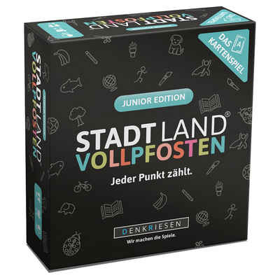 Denkriesen Spiel, STADT LAND VOLLPFOSTEN - Das Kartenspiel: Junior Edition, ab 8 Jahren