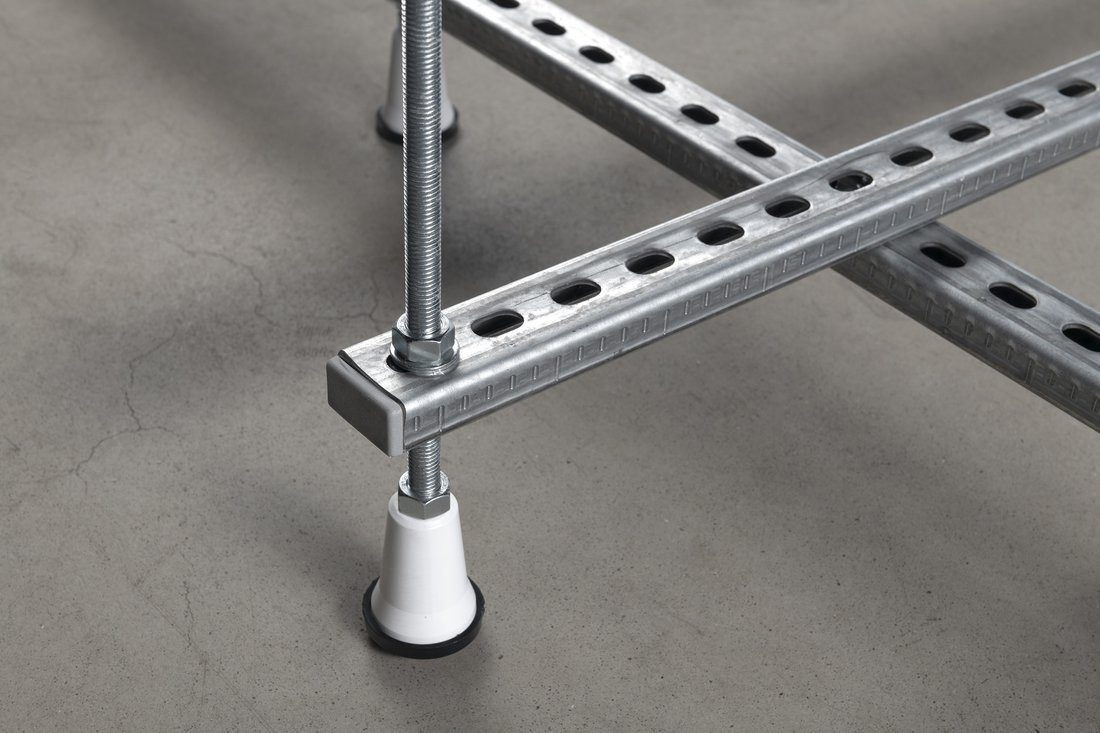 Polysan s.r.o. Wannenträger Tragkonstruktion für asymmetrische Badewanne 150x75cm, L/R, Polysan-FR15076