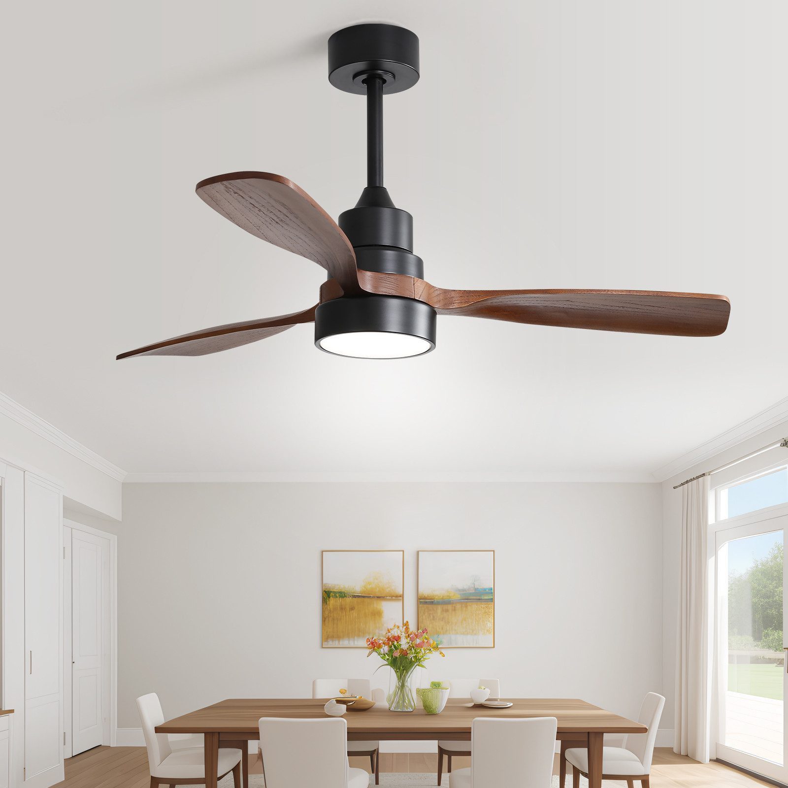 Sofucor Deckenventilator mit Fernbedienung und LED-Beleuchtung, günstig online kaufen