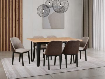 MOEBLO Stuhl APUS 1 (Polsterstühle, Holzstühle, Esszimmerstühle, Stühle kaufen, Massivholz), (BxHxT): 43x91x40 cm
