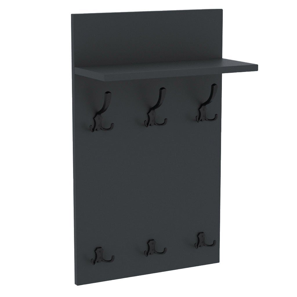 AKKE Garderobenhalter, MIDI Garderobe Schwarze Haken günstig online kaufen