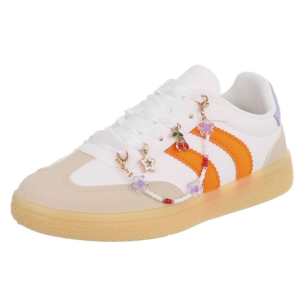 Ital-Design Damen Sneaker mit dekorativen Schnürsenkeln für Freizeit Sneake günstig online kaufen