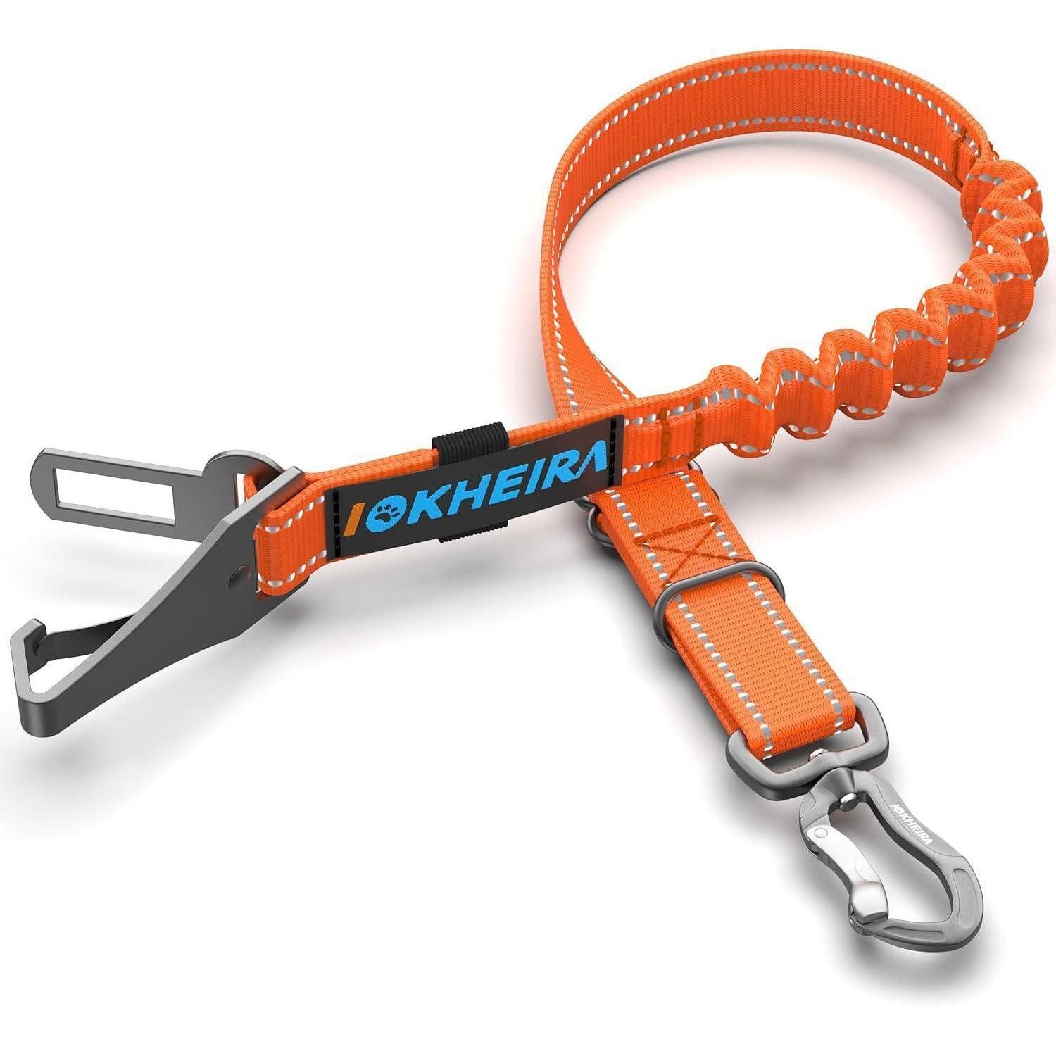 LuxusKollektion Autohundegeschirr Hundegurt Auto Universalstecker Verriegelungsstange Flammenorange, Kunststoff
