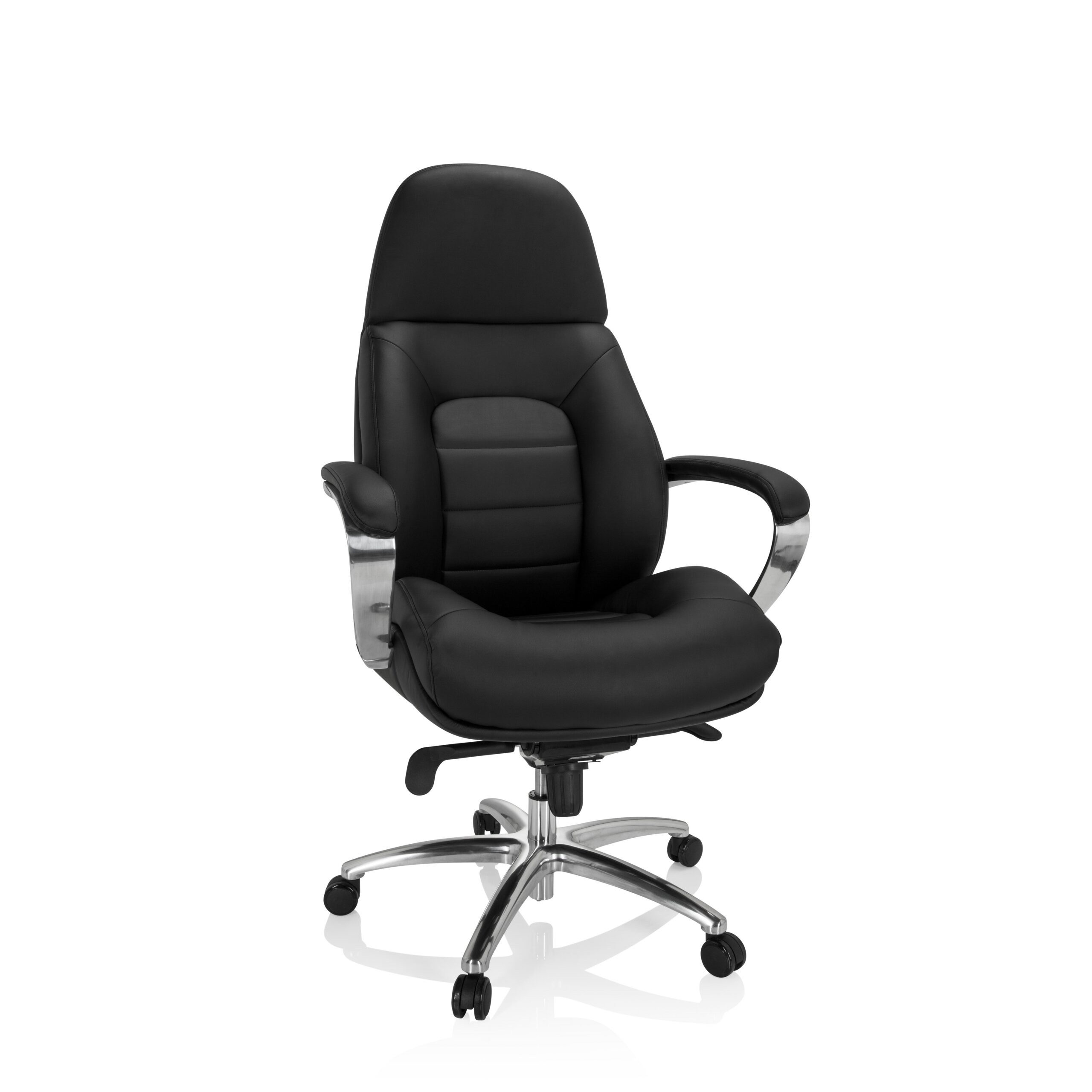hjh OFFICE Drehstuhl XXL Drehstuhl Brenton Xxl Kunstleder mit Armlehnen (1 St), XXL Chefsessel Bürostuhl ergonomisch