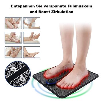 GelldG Fußmassagegerät Elektrisches EMS Fußmassagegerät, Massagekissen Fuß Akupunktur