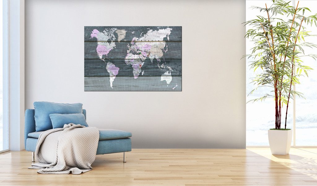 Artgeist Pinnwand Journey through the World [Cork Map]