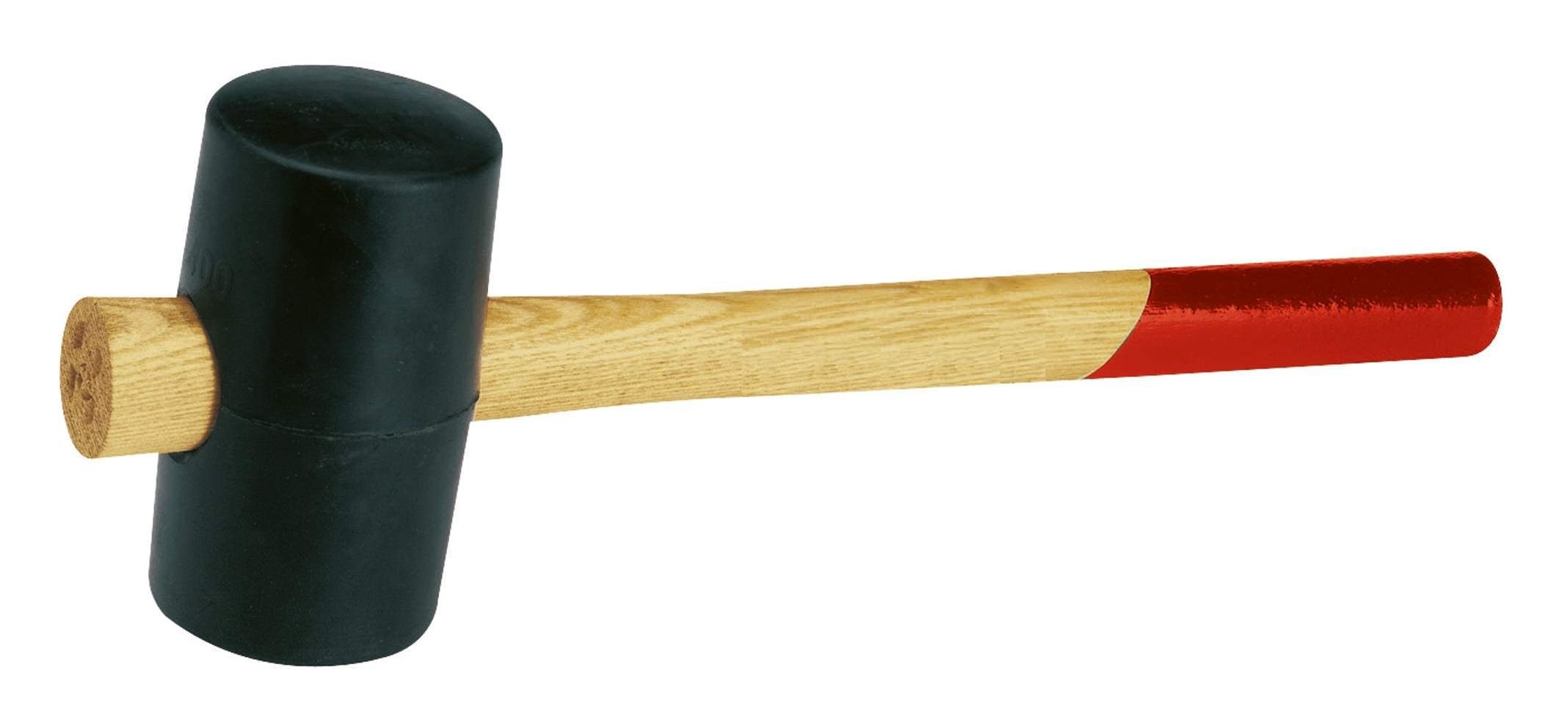 fortis Gummihammer, Gummi-Kompressions Hammer Größe 4A 90 mm schwarz