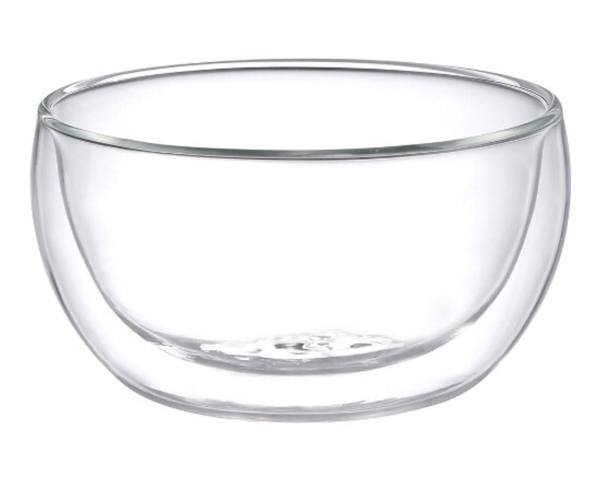 Schäfer Elektronik Snackschale 2-tlg doppelwandiges Glasschalen-Set 310ml – Stilvoll und vielseitig