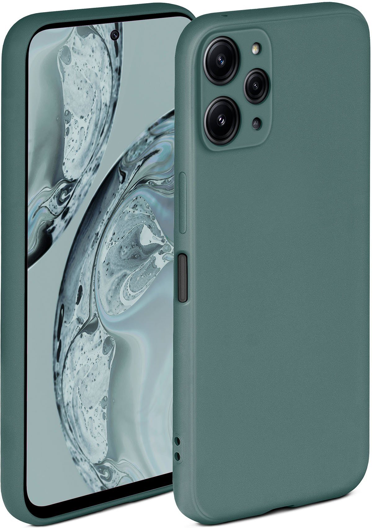 ONEFLOW Handyhülle ONEFLOW® Soft Case für Xiaomi Redmi 12, Hülle aus Silikon, Back Cover mit Kameraschutz, weiche Silikonhülle