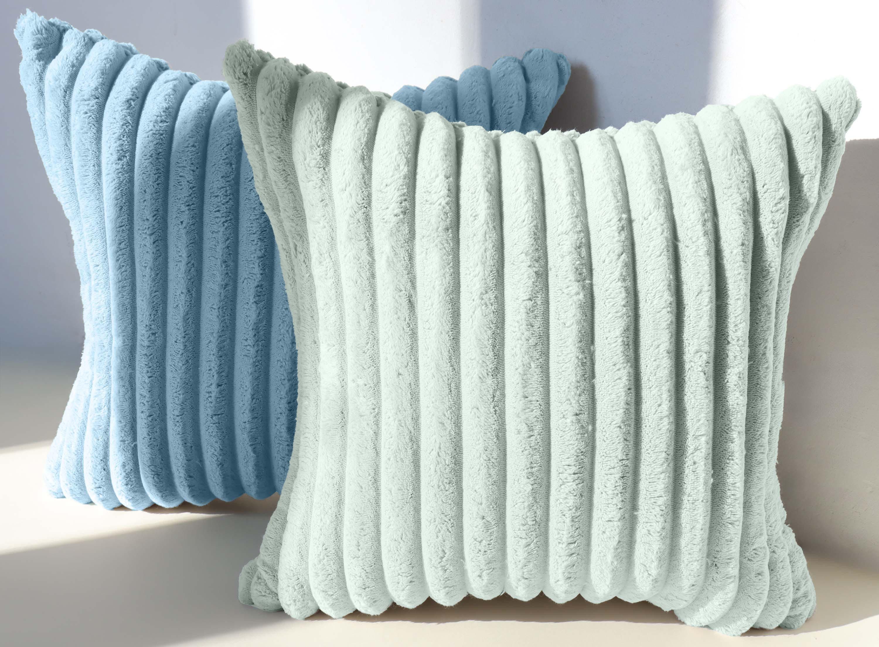 Amilian Kissenbezüge 2er Set - Dekokissenbezug - Kissenhüllen - Zierkissenbezüge, (2 Stück), (40x40 cm) Kissenbezug für Sofa; Dekokissen; Kissen; Zierkissen