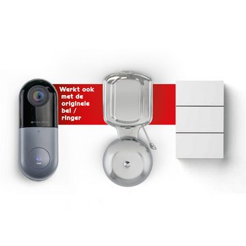 Caliber Caliber Intelligente Türklingel mit Kamera (HWC502) Smart Home Türklingel