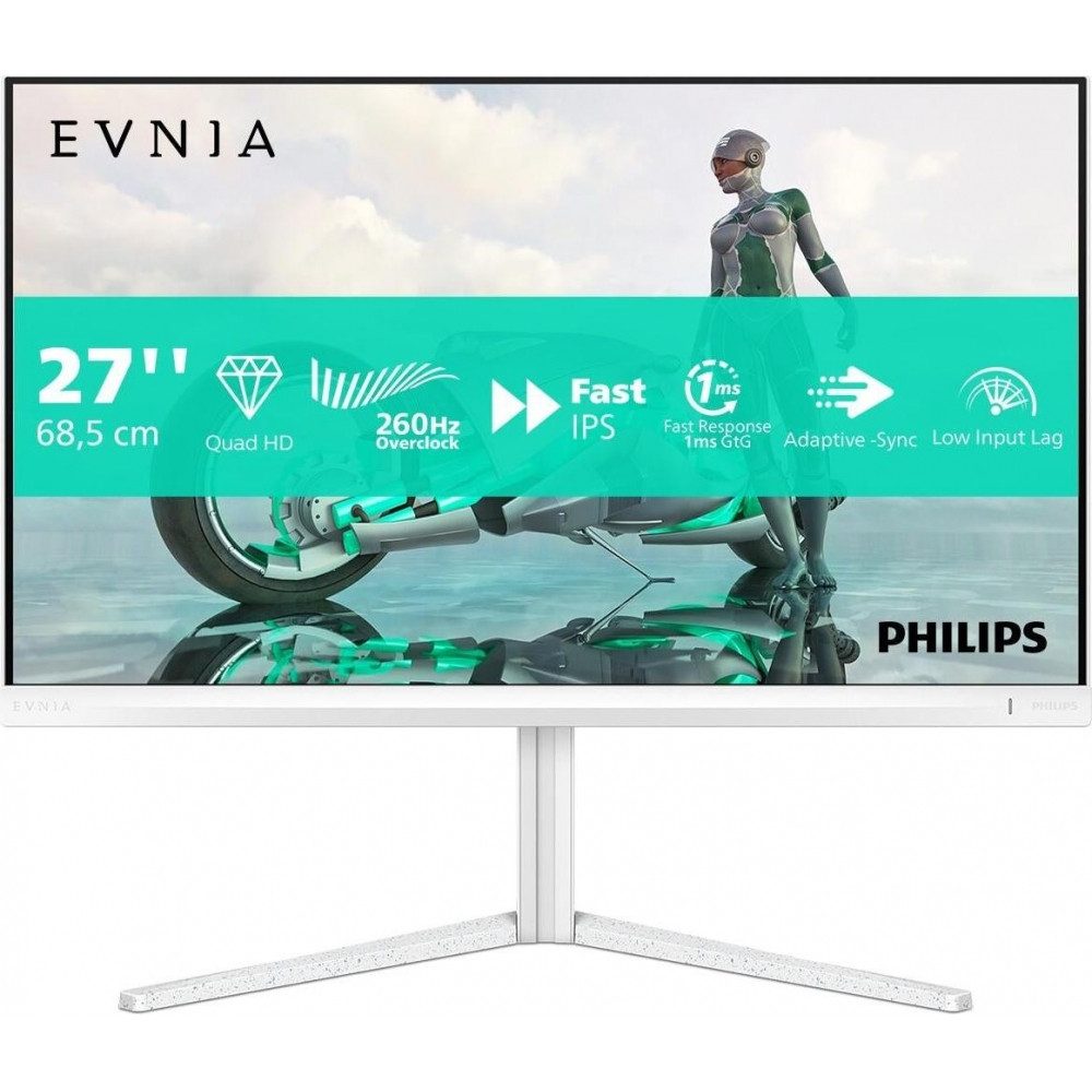 Philips TFT-Monitor (QHD px, QHD, 0.3 ms Reaktionszeit, IPS, Hohe Bildwiederholrate 260Hz)