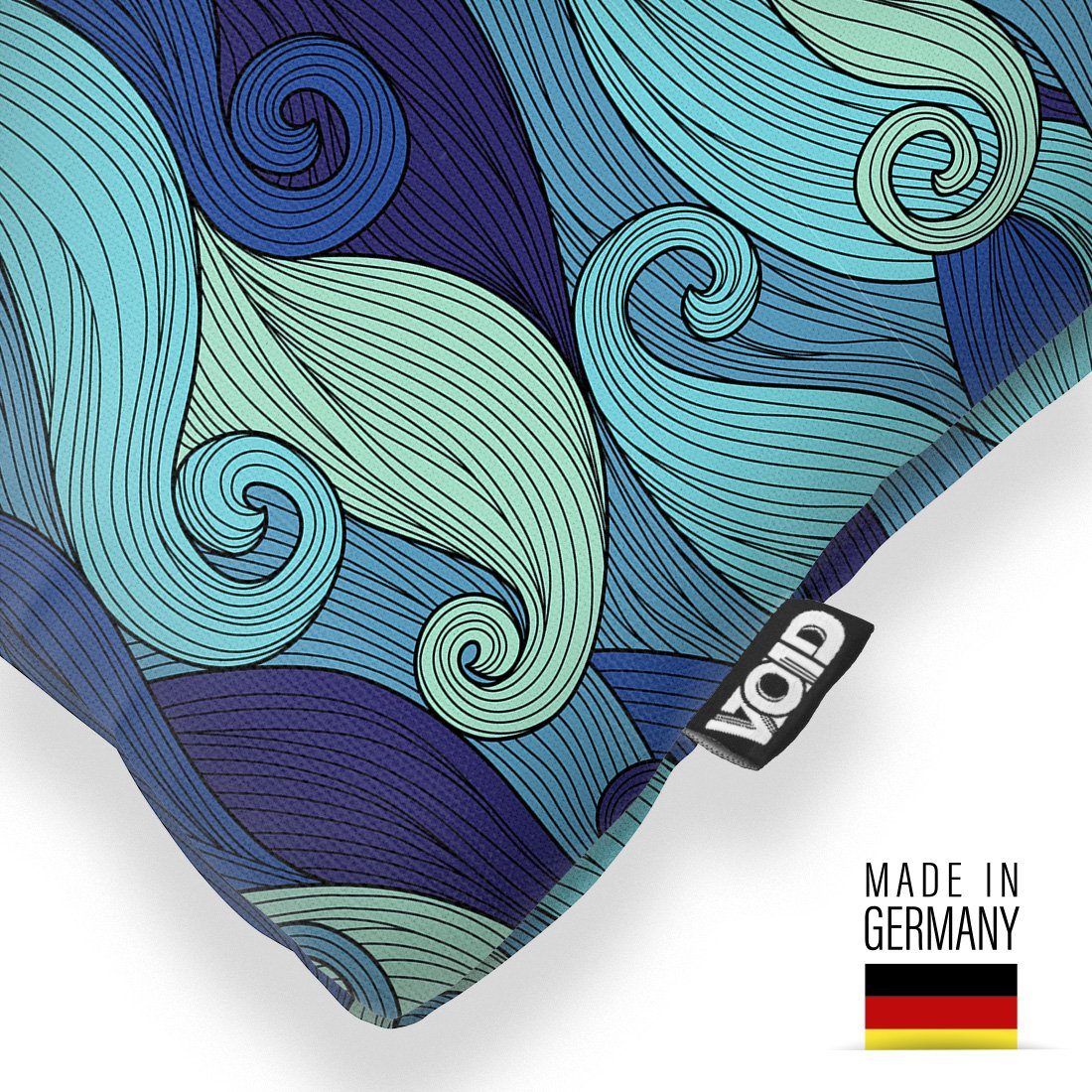 VOID Kissenbezug, (1 Stück), Blaue Wellen günstig online kaufen