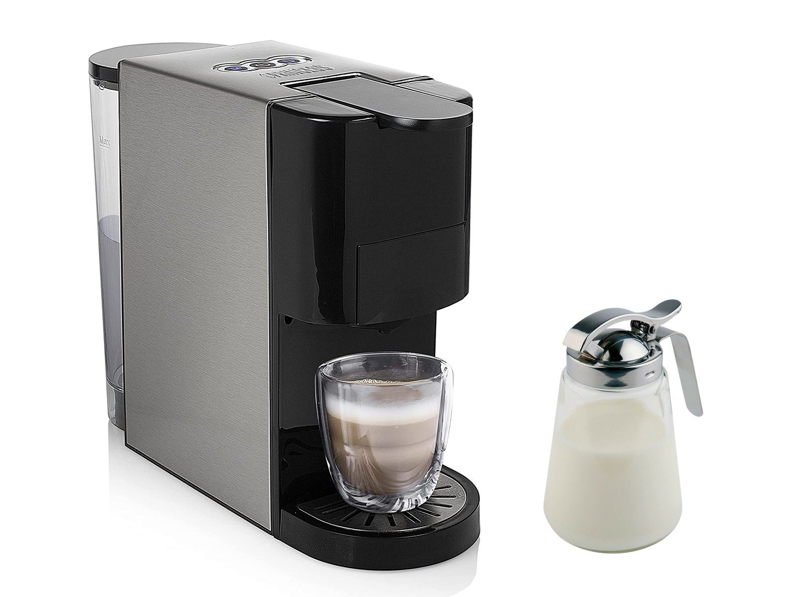 1 Pads & ESE Tassen Kaffee-Pulver Milchkännchen Kapseln Kapselmaschine, Setpoint & Pad-Maschine