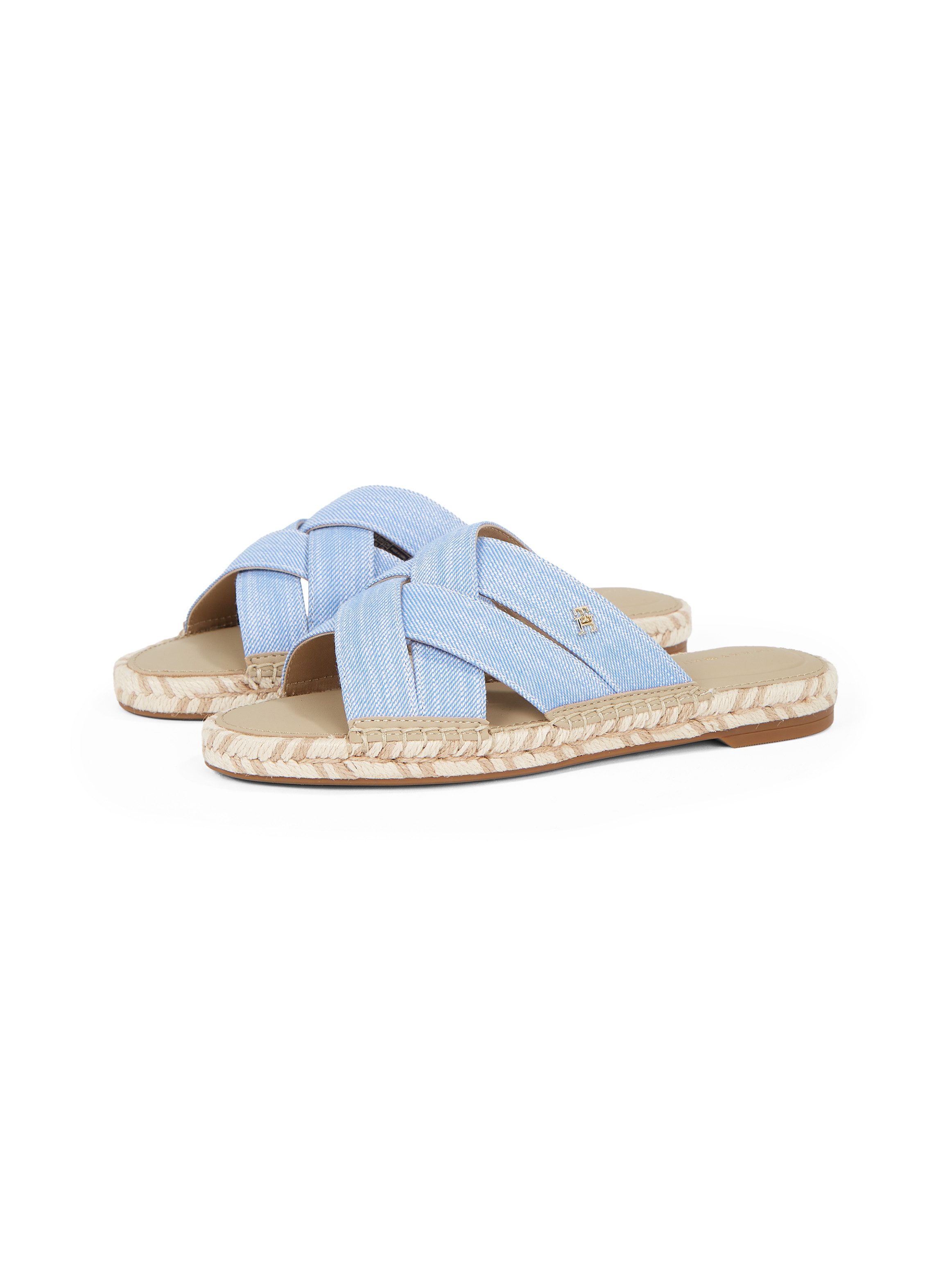 Tommy Hilfiger CHAMBRAY ESPADRILLE MULE Pantolette, günstig online kaufen