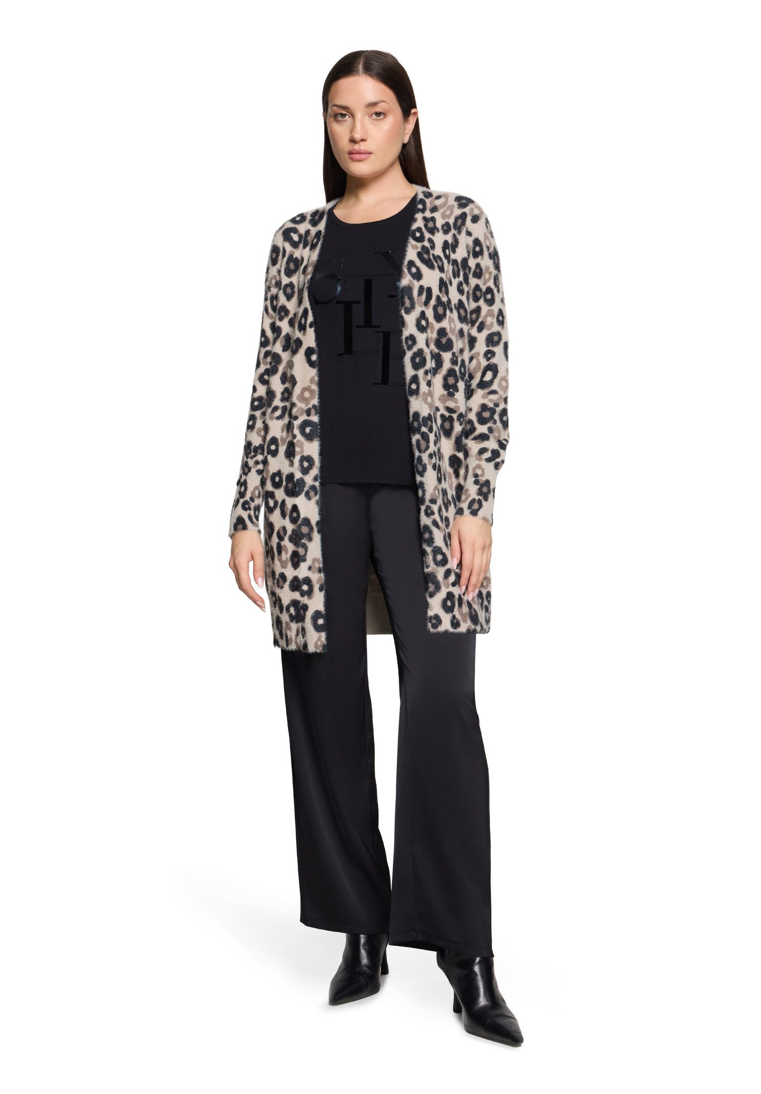 Betty Barclay Strickjacke Damen mit Aufdruck (1-tlg)