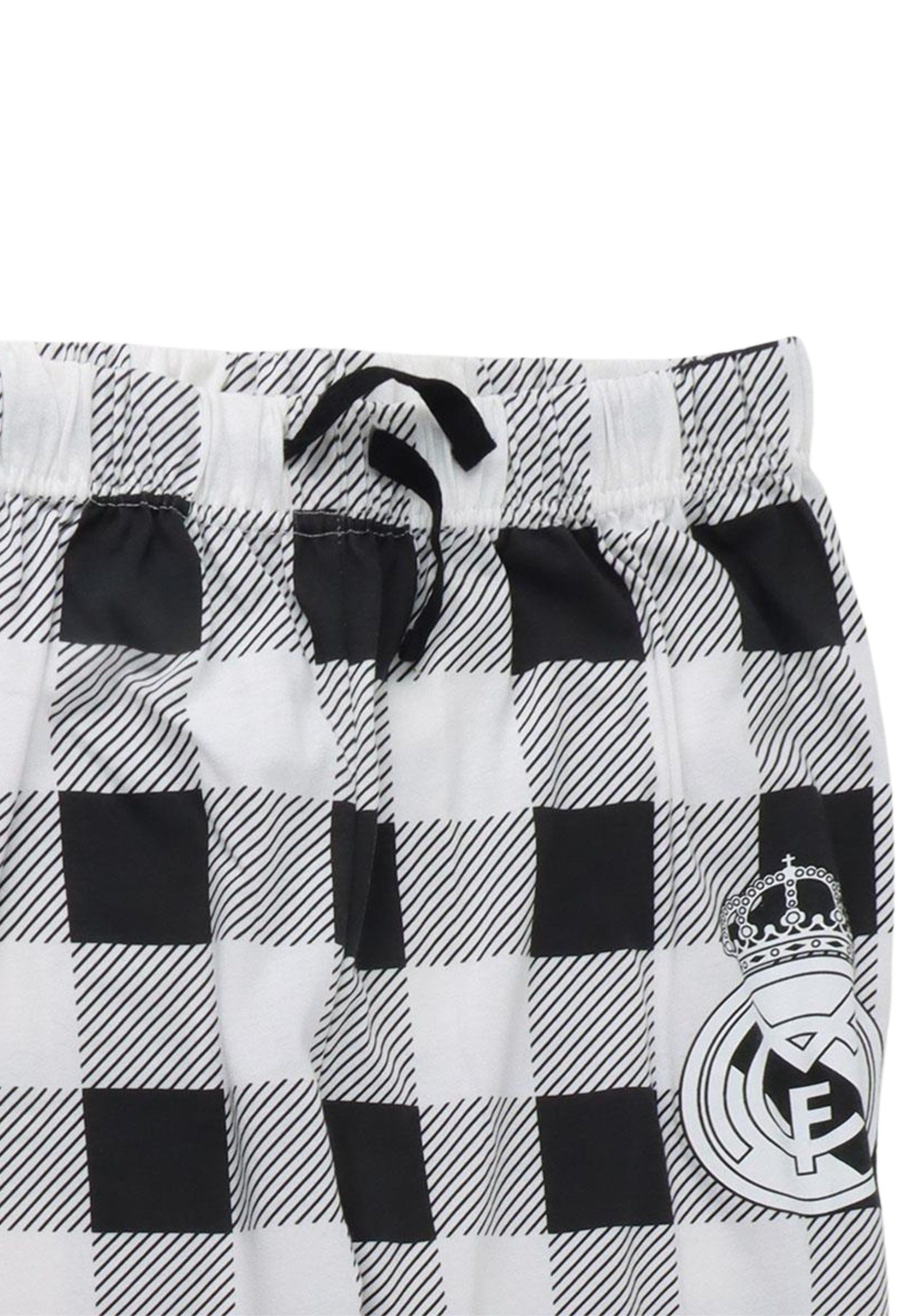 Disney Schlafanzug Real Madrid Premium Langarm-Pyjama – Weiches Single-Jersey (Set)
