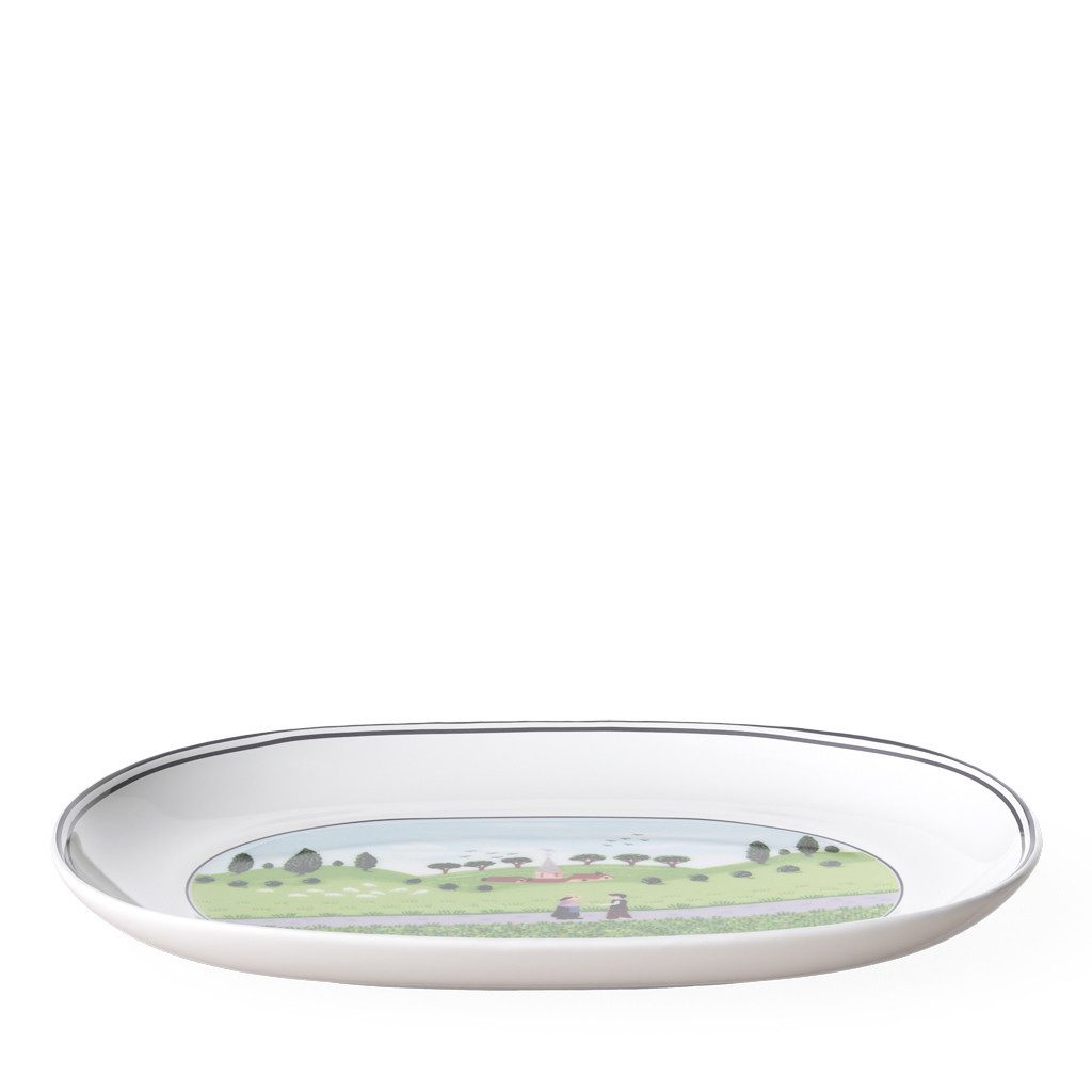 Villeroy & Boch Servierschüssel Design Naif Beilagenschale ø 20cm, Porzellan, (1-tlg), Premium Porcelain, mikrow.- & spülm.sicher, Made in Germany