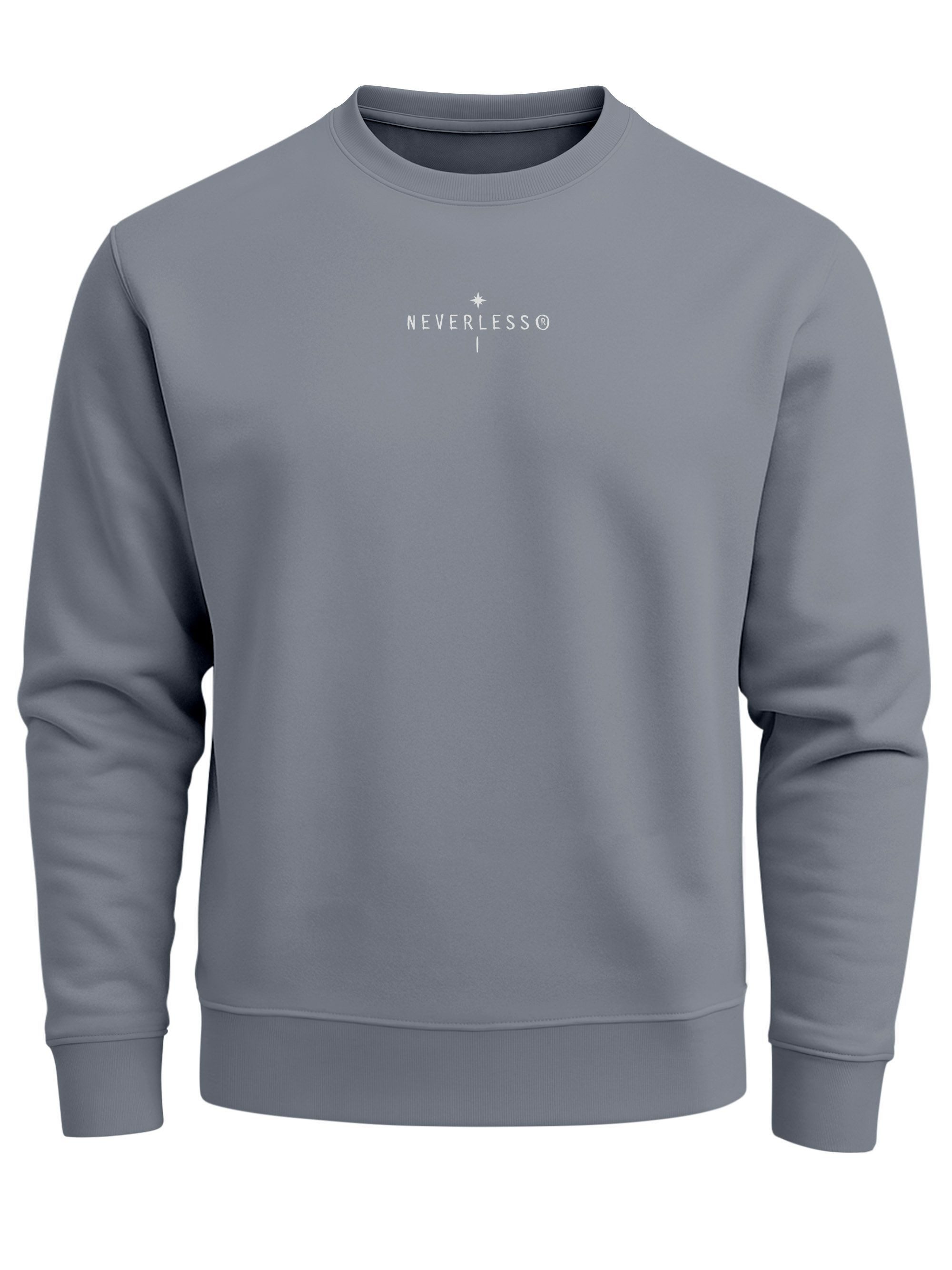 Sweatshirt Sweatshirt Herren Pullover mit Backprint Nature Balance Icons Outdoor