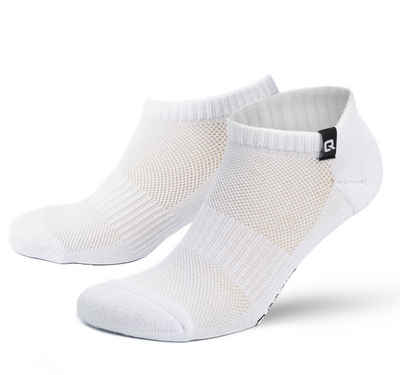 QSOCKS Sneakersocken Hochwertige Baumwolle gepolsterte Sohle und Zehen für Damen & Herren (Packung, 6 Paar) Qualität Socken