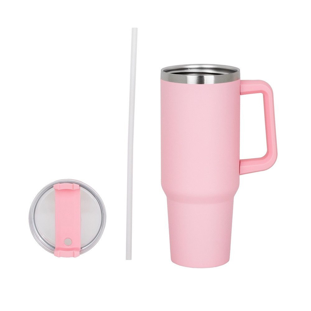 Thermobecher Chefware Trinkbecher mit Trinkhalm Isolierbecher+Strohhalm