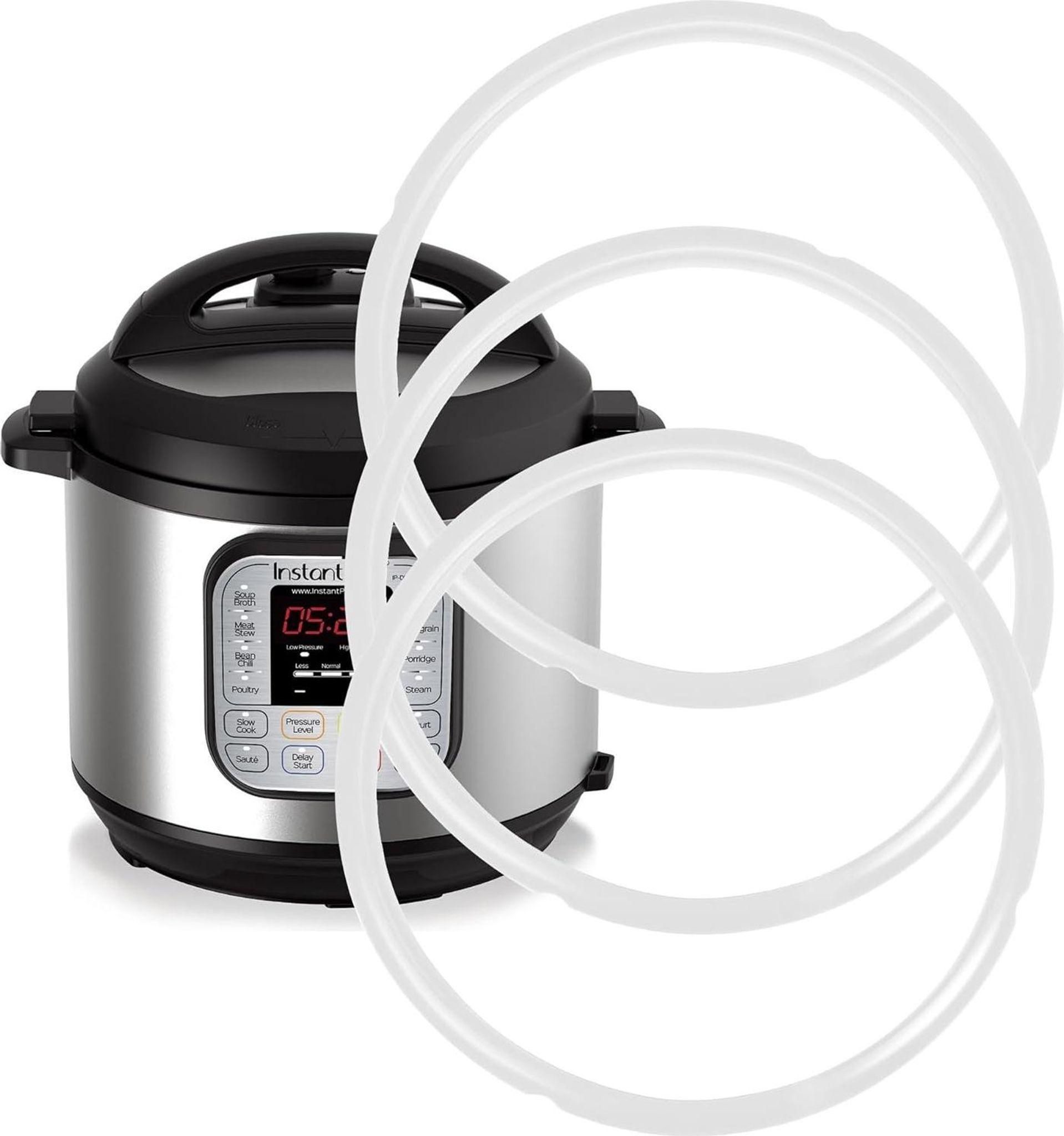FELIXLEO Schnellkochtopf-Dichtungsring 3 Stück Silikon Dichtungsringe für Instant Pot 3 Qt, Ersatzdichtung