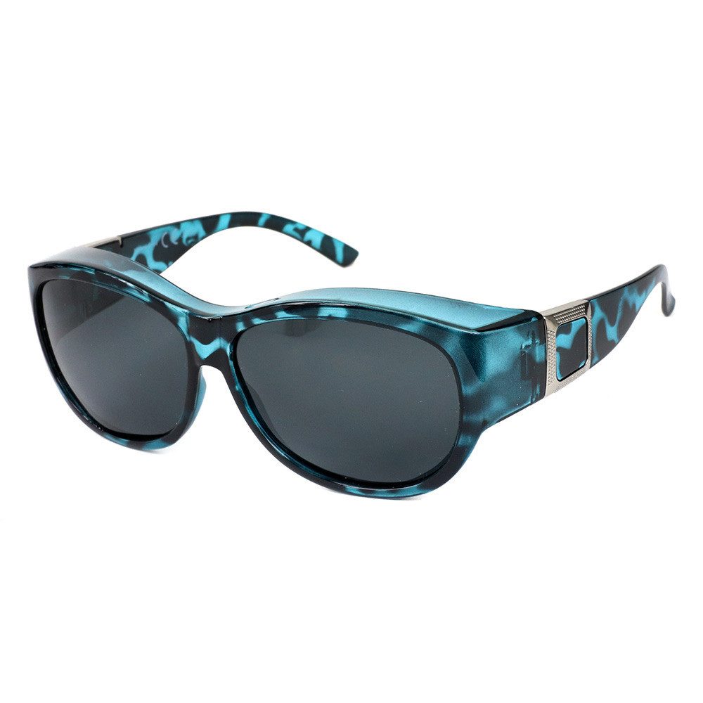 Sonnenbrille Polarisierte Überzieh Sonnenbrille Überziehbrille Überbrille 5035 Blau
