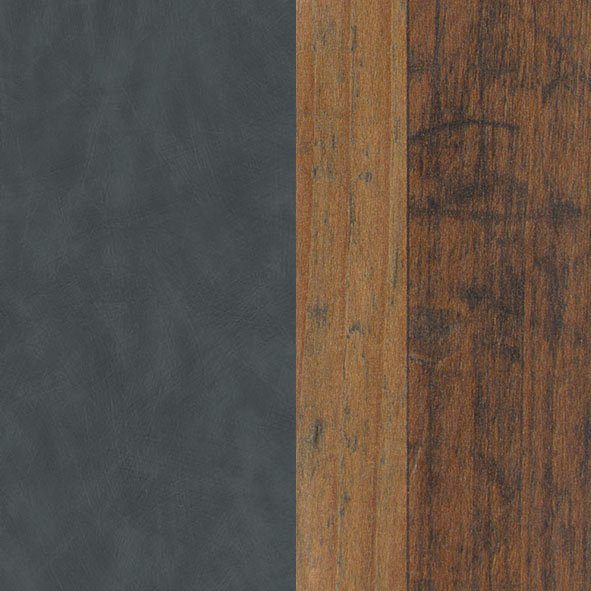 Bufffalo wood/matera | Helvetia 196 cm anthrazit/old old wood Vitrine matera Höhe anthrazit