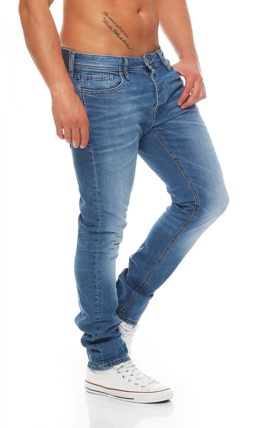 Jack & Jones Slim-fit-Jeans Jack & Jones Tim Original Medium Blue Wash Slim günstig online kaufen